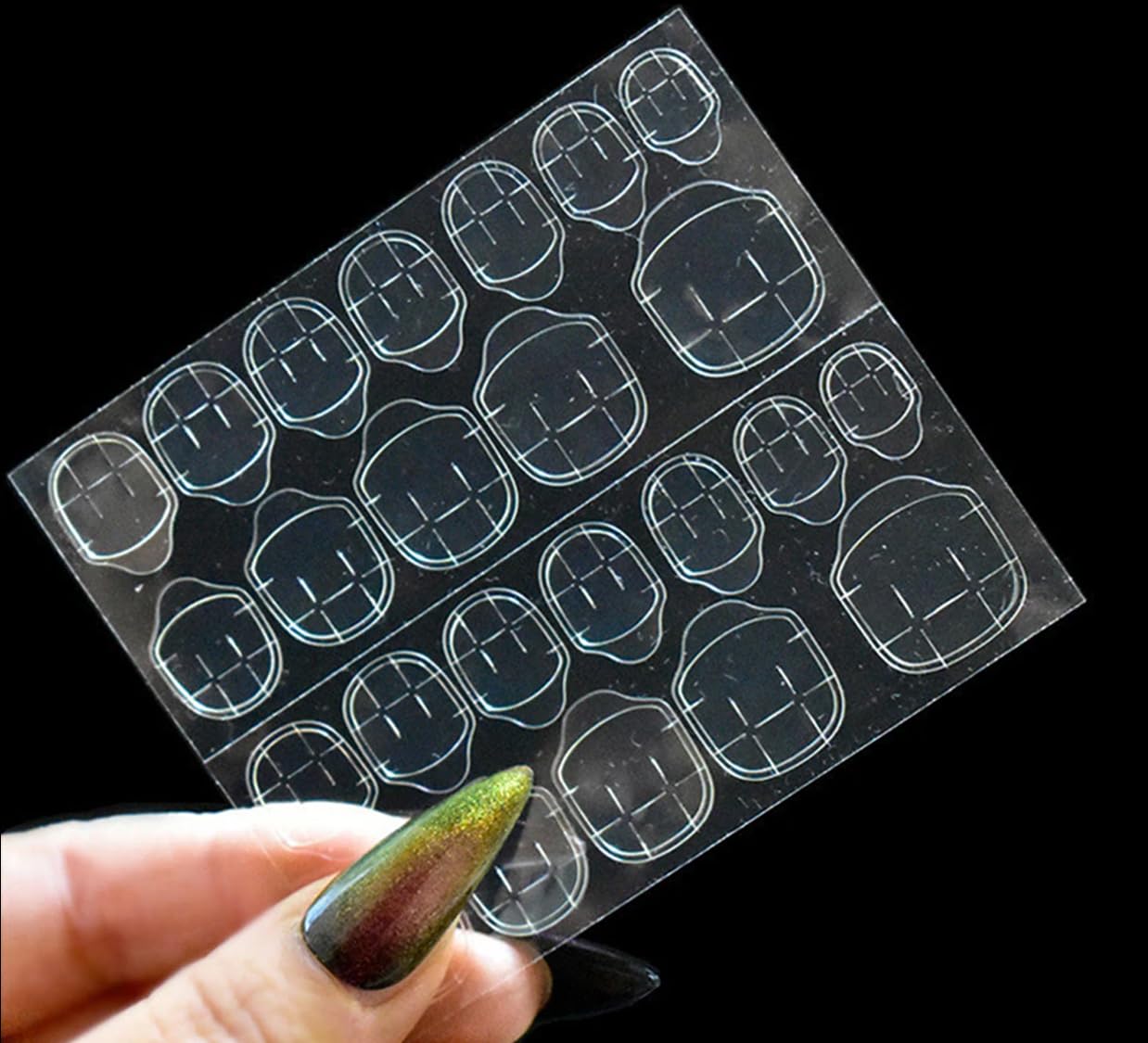 24-Piece Reusable Press-On Nails Set - Matte Red & Glitter Fake Nails for Manicure | Artificial Nails for Women | Perfect for Parties, Weddings & Everyday Wear (BKS-936)