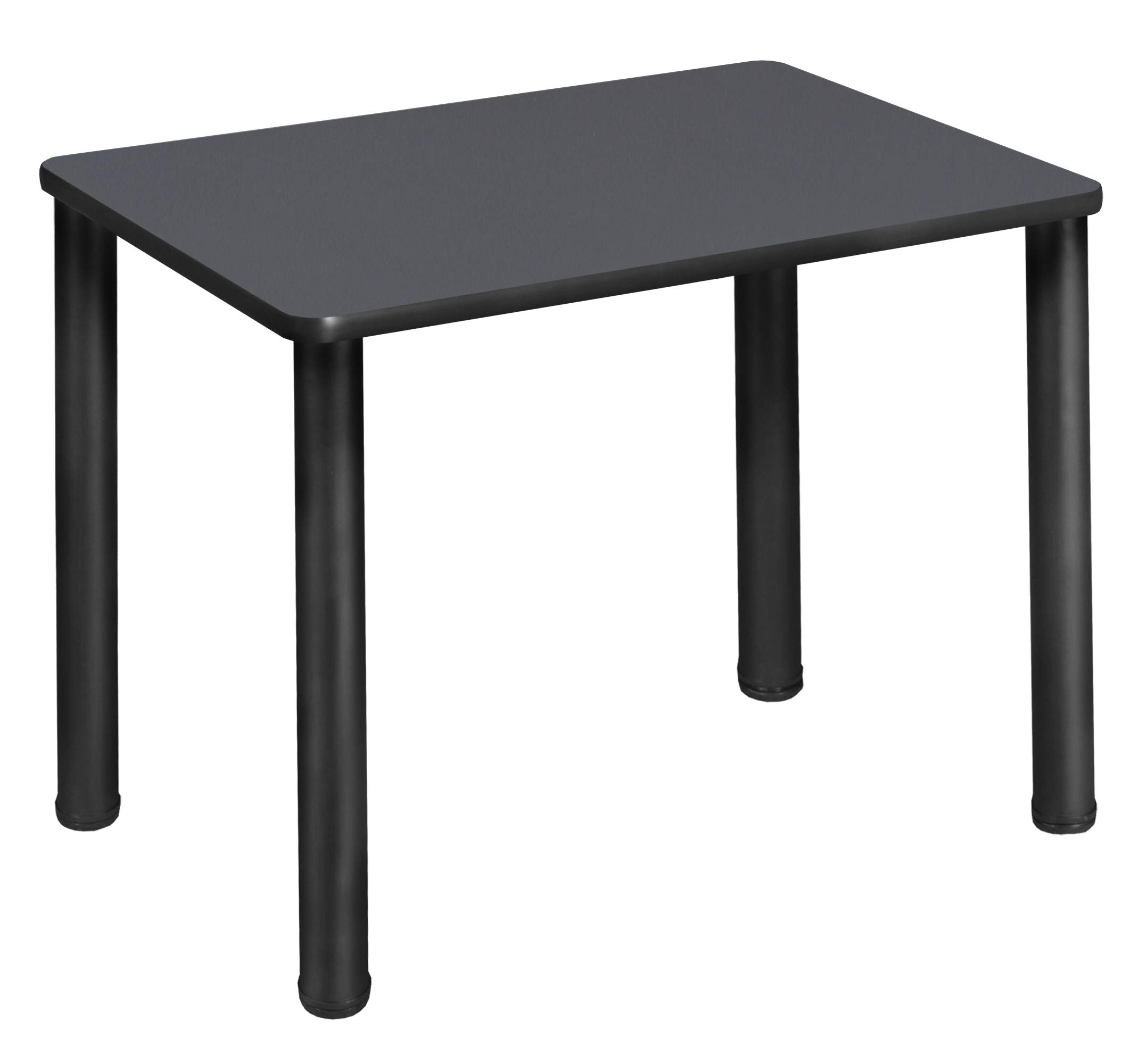 Regency Rectangular School Desk 18x26 Inches Grey Black - Durable Student Desk for Classroom, Study Room, or Home Office