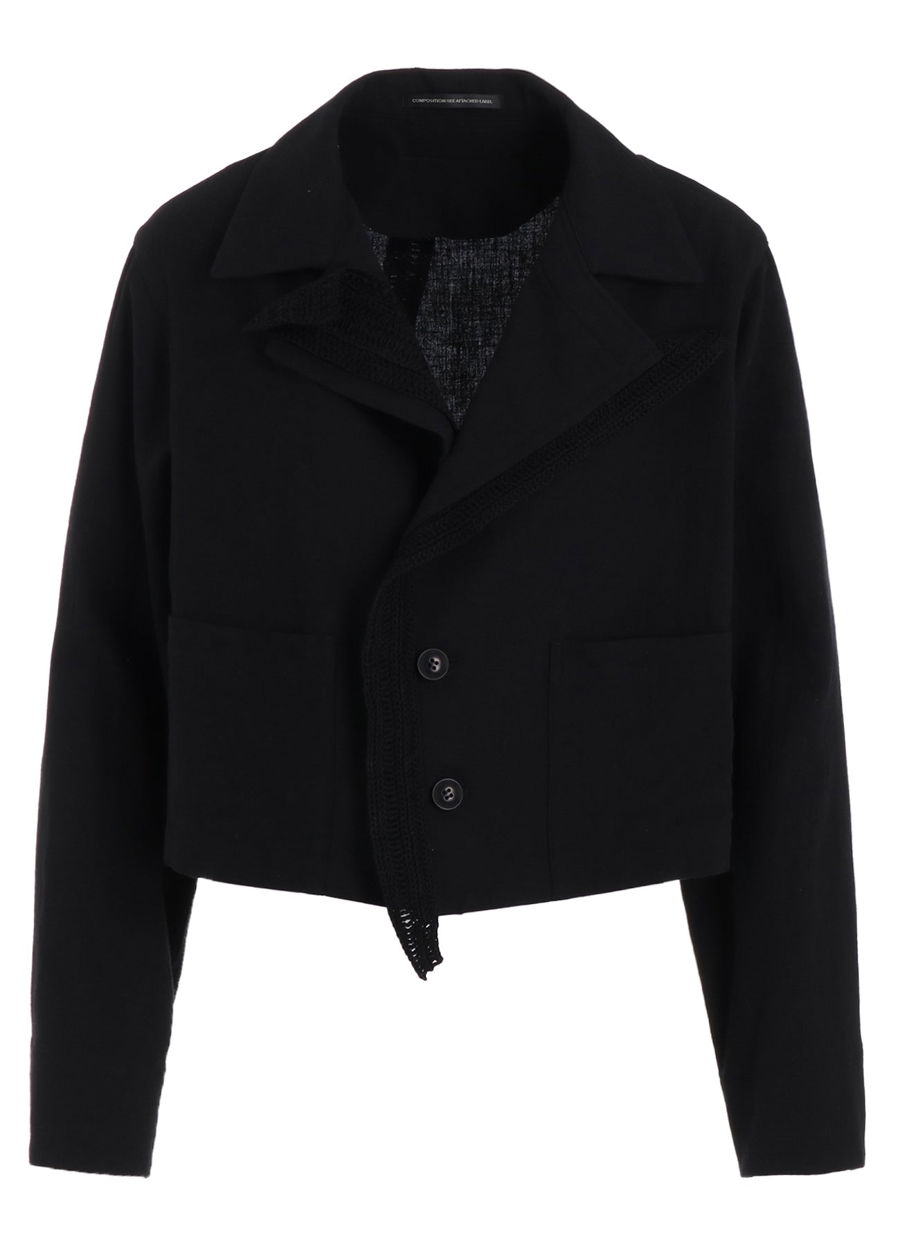 Soft Cotton Flax Viyella Crochet 3-Button Blouson Jacket for Women - Perfect for Spring Layering & Casual Outfits