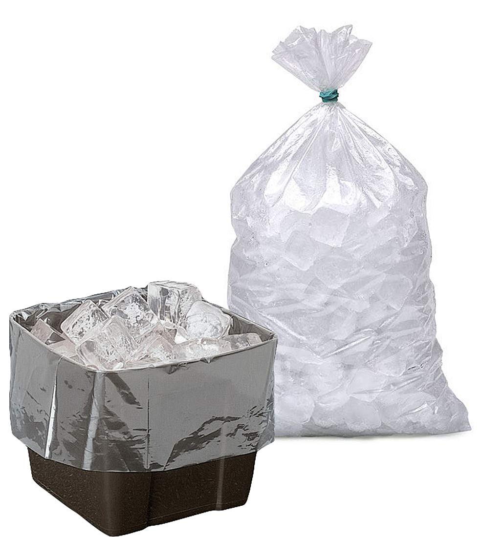 APQ 1000 Pack Ultra Thin Gusset Poly Bags 8x3x15 Inches - 0.60 Mil Polyethylene Storage Bags for Ice Bucket Liners, Food Service, Industrial & Healthcare Packaging | Perfect for Bulk Storage, Shipping Supplies & Commercial Use