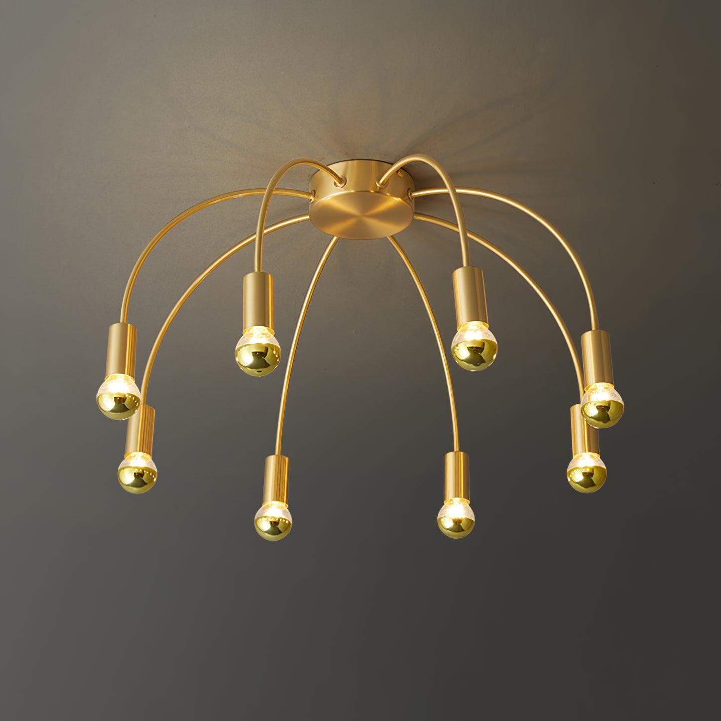 Modern Fireworks Ceiling Light Fixture - LED Chandelier for Living Room, Bedroom & Dining Room - Elegant Home Decor Lighting for Parties & Special Occasions