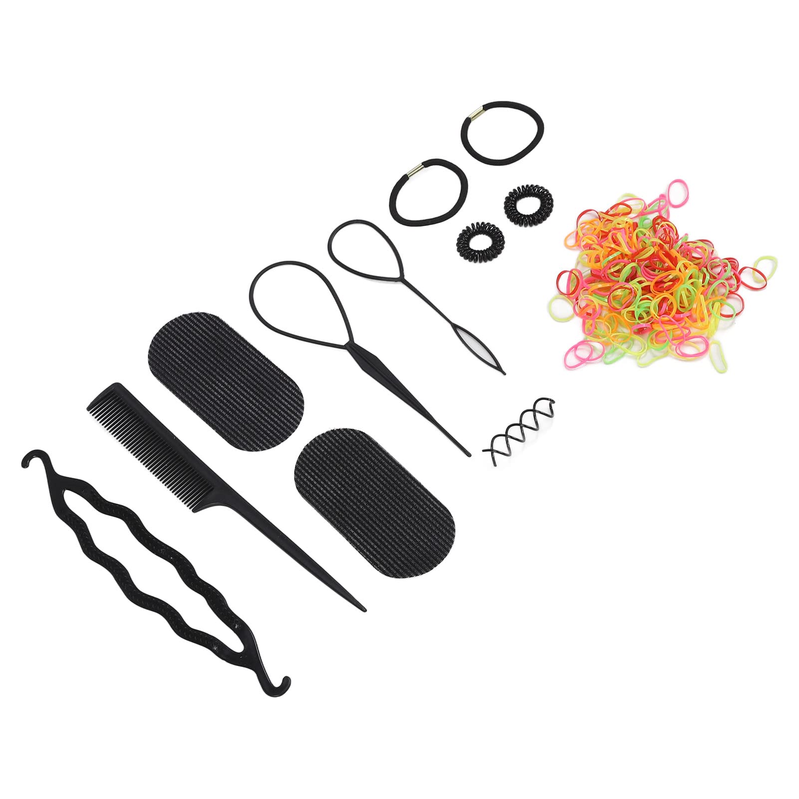 12pcs Spiral Hair Ties Set - Hair Styling & Modeling Tool for School, Work, Gym & Everyday Use - No Damage Hair Accessories for Women & Girls