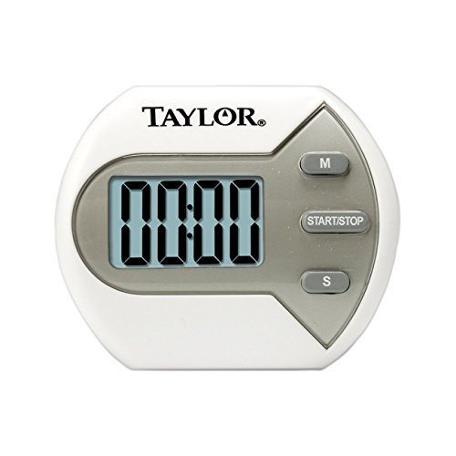 Taylor Precision Products Digital Minute/Second Timer - Set of 2 - Kitchen & Lab Timer for Cooking, Baking, Science Experiments & Workouts