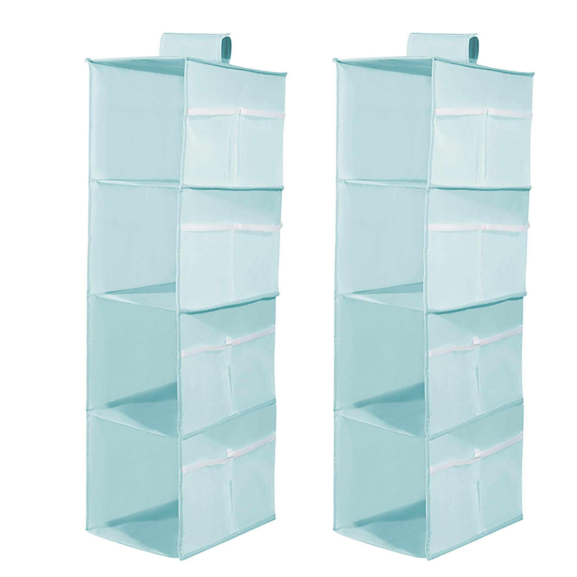 Yajun 4-Layer Closet Hanging Organizer - Bra & Underwear Storage Rack, Wardrobe Shelf for Clothes & Bags (2 Pack) | Space-Saving Solution for Bedroom, Closet & Dorm Organization