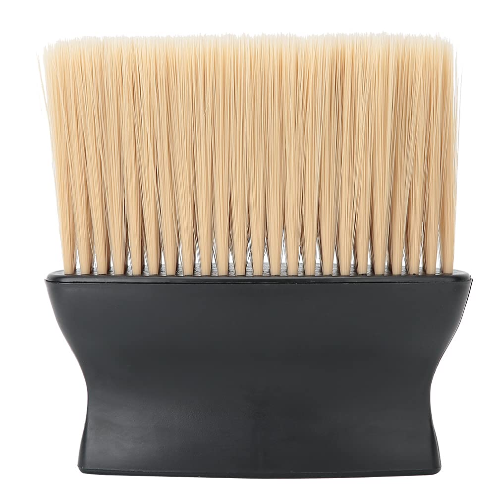 Professional Barber Brush - Soft Hairdressing & Neck Duster for Salon & Home Use - Face & Dust Cleaning Brush (Black) - Perfect for Haircuts, Styling & Salon Maintenance