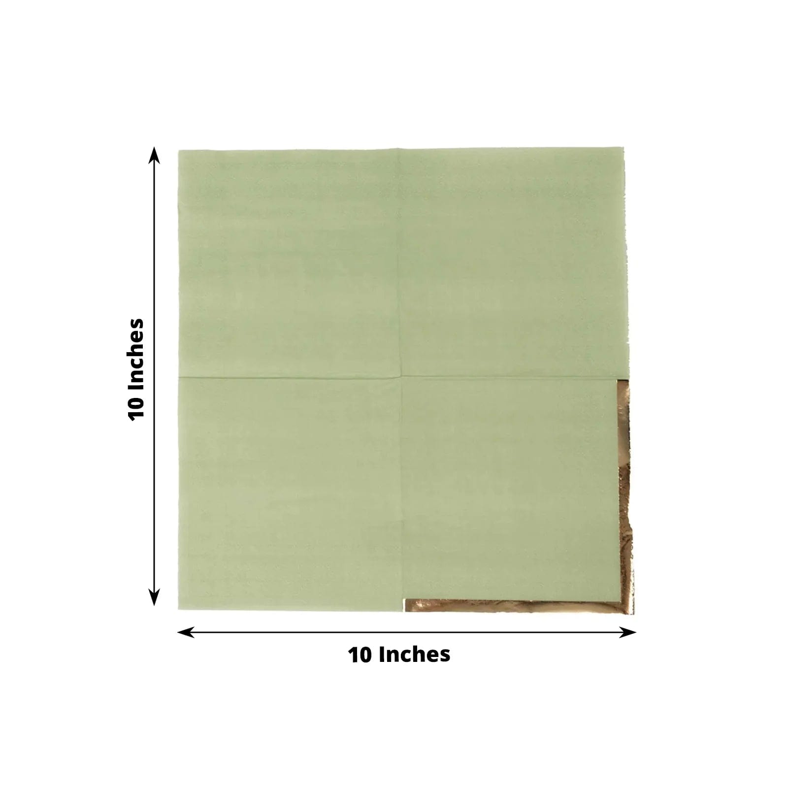 50 Soft 2-Ply Disposable Dinner Cocktail Napkins with Gold Foil Edge - Elegant Party Tableware for Weddings, Events & Home Entertaining