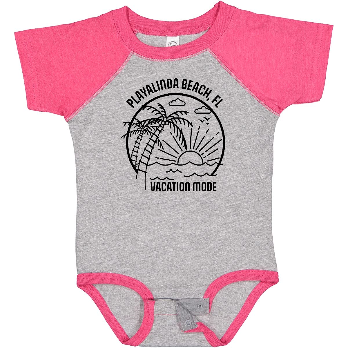 Inktastic Summer Vacation Mode Playalinda Beach Florida Baby Bodysuit - Cute Florida Beach Outfit for Infants & Toddlers - Perfect for Family Vacations, Beach Trips & Summer Photoshoots