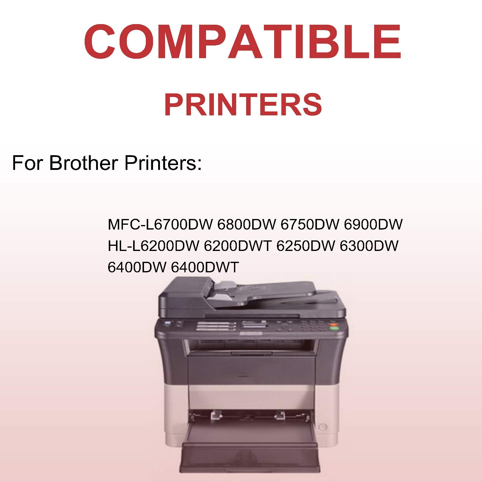 3 Pack High-Yield Brother TN890/TN-890 Compatible Laser Toner Cartridge Replacement for Brother HL-L6250DW, HL-L6300DW, HL-L6400DW Printers - Perfect for Office & Home Printing Documents, Reports & Flyers