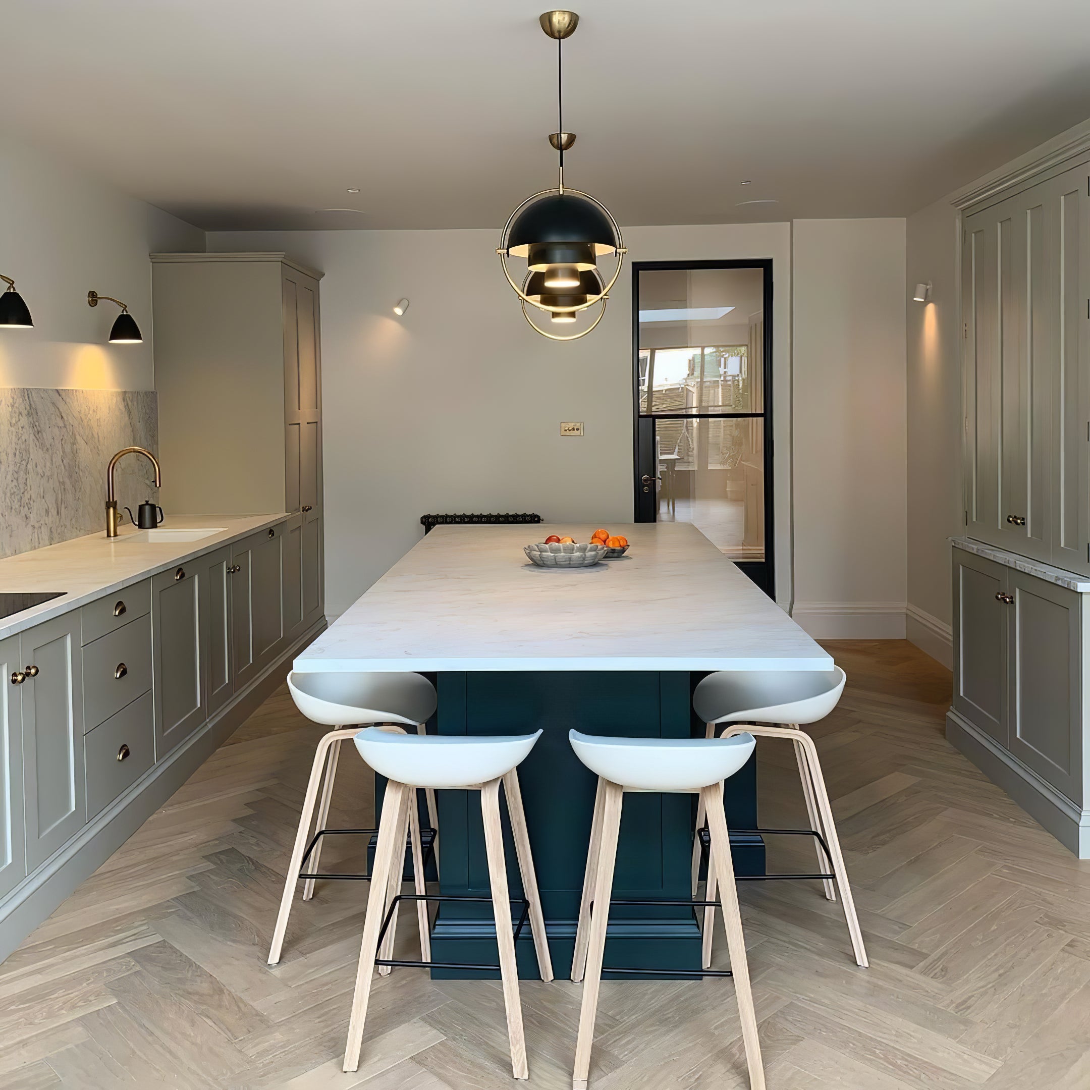 Modern Multi Lite Pendant Light - Adjustable LED Hanging Fixture for Kitchen Island, Dining Room & Bedroom Lighting