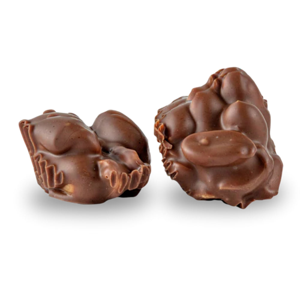 Premium Chocolate Bourbon Smoked Salt & Pepper Peanut Clusters - Gourmet Snack Gift Box (4-Piece) | Perfect for Parties, Gifts & Bourbon Lovers