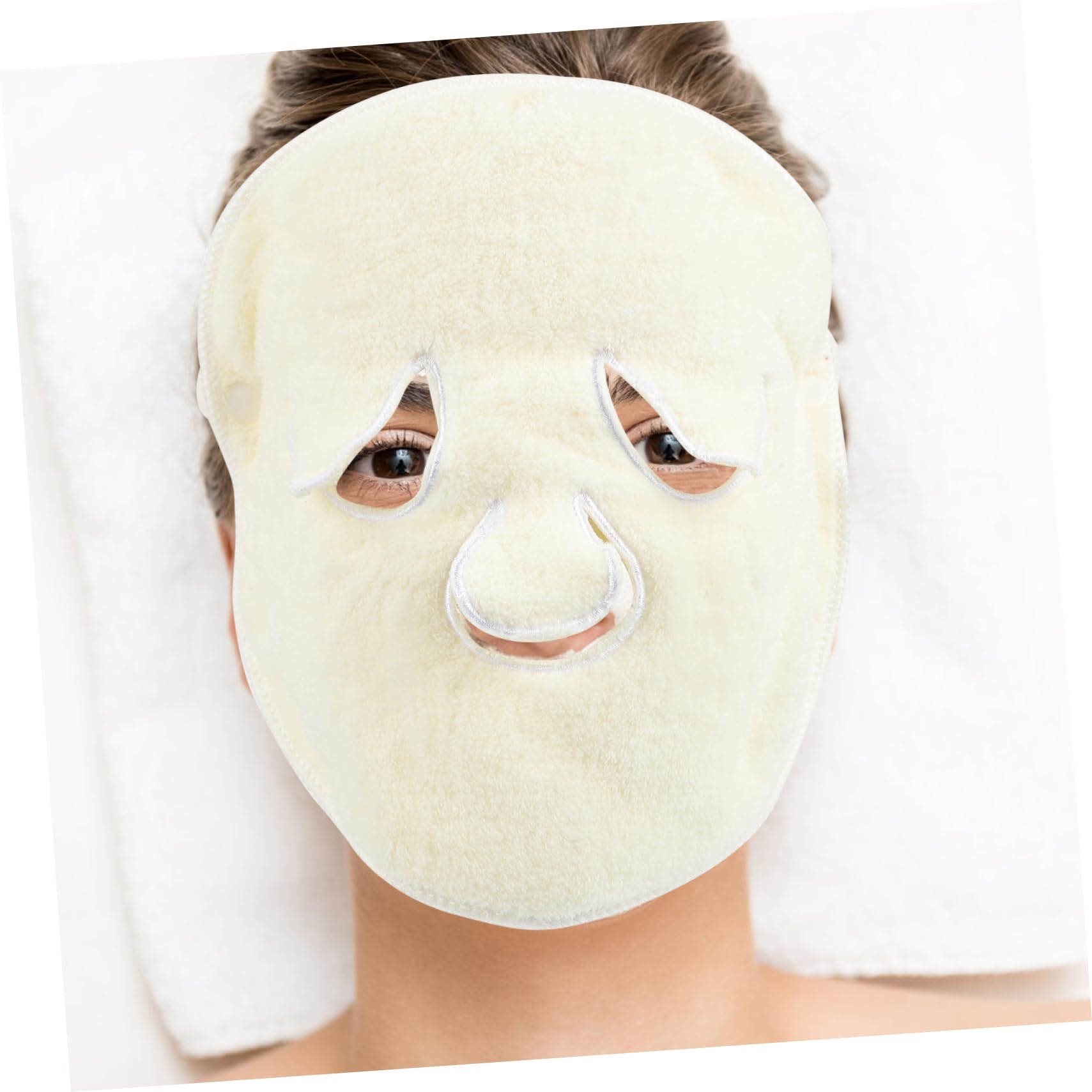 Healeved Reusable Polyester Facial Towel for Women - Whitening & Anti-Aging Eye & Cheek Patches, Hot/Cold Spa Steamer Mask | Skincare, Beauty Routine, At-Home Spa Treatment