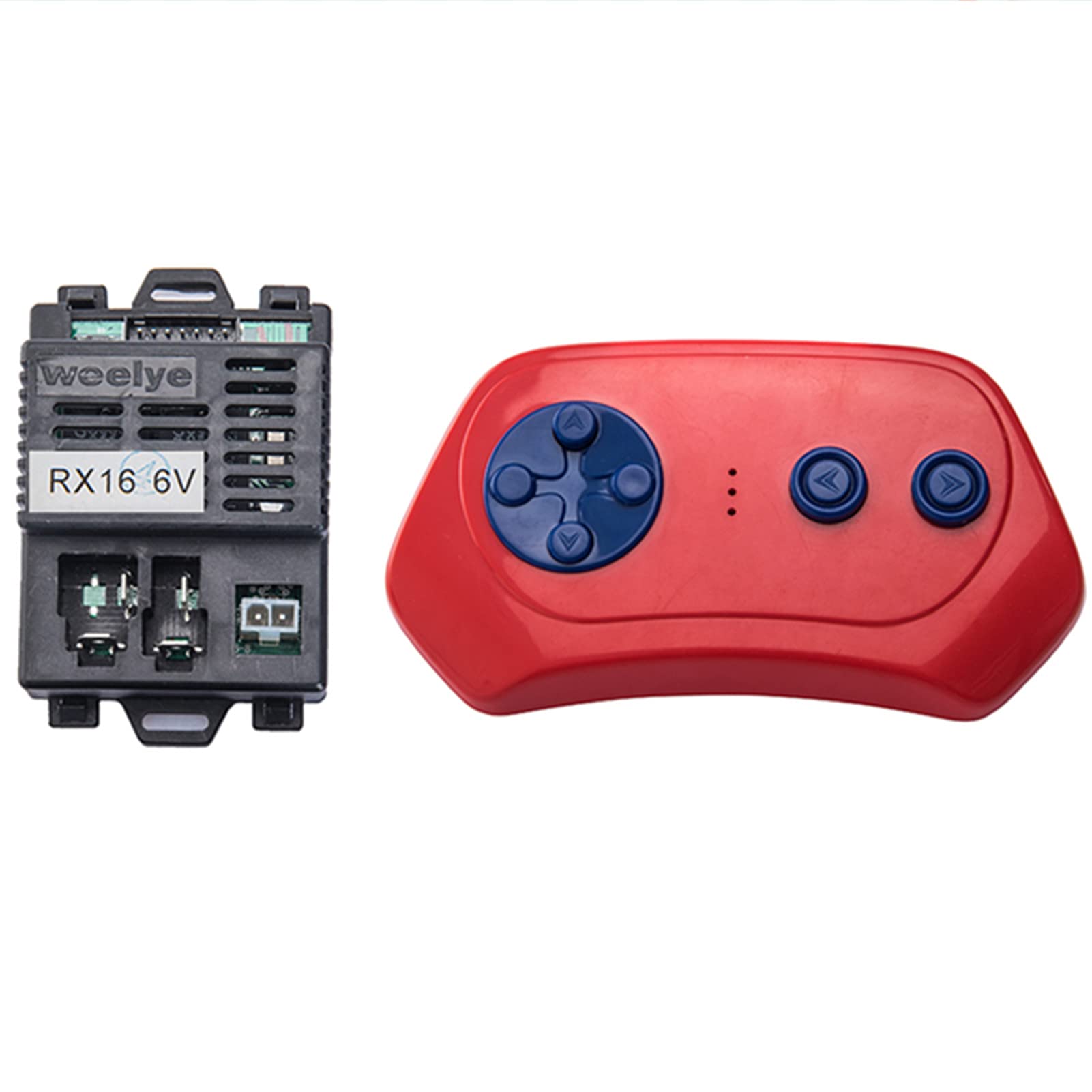weelye RX16 6V Kids Ride-On Car Remote Control Kit with Receiver - Replacement Parts for Children's Electric Vehicles | Perfect for DIY Repairs & Upgrades of Toy Cars