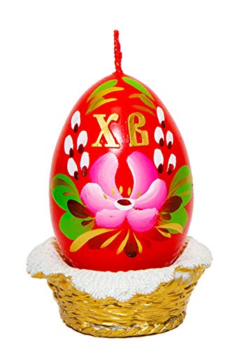 Egg in a Basket Easter Candle - Handmade Spring Decor for Home, Table Centerpiece, Easter Party & Seasonal Celebration