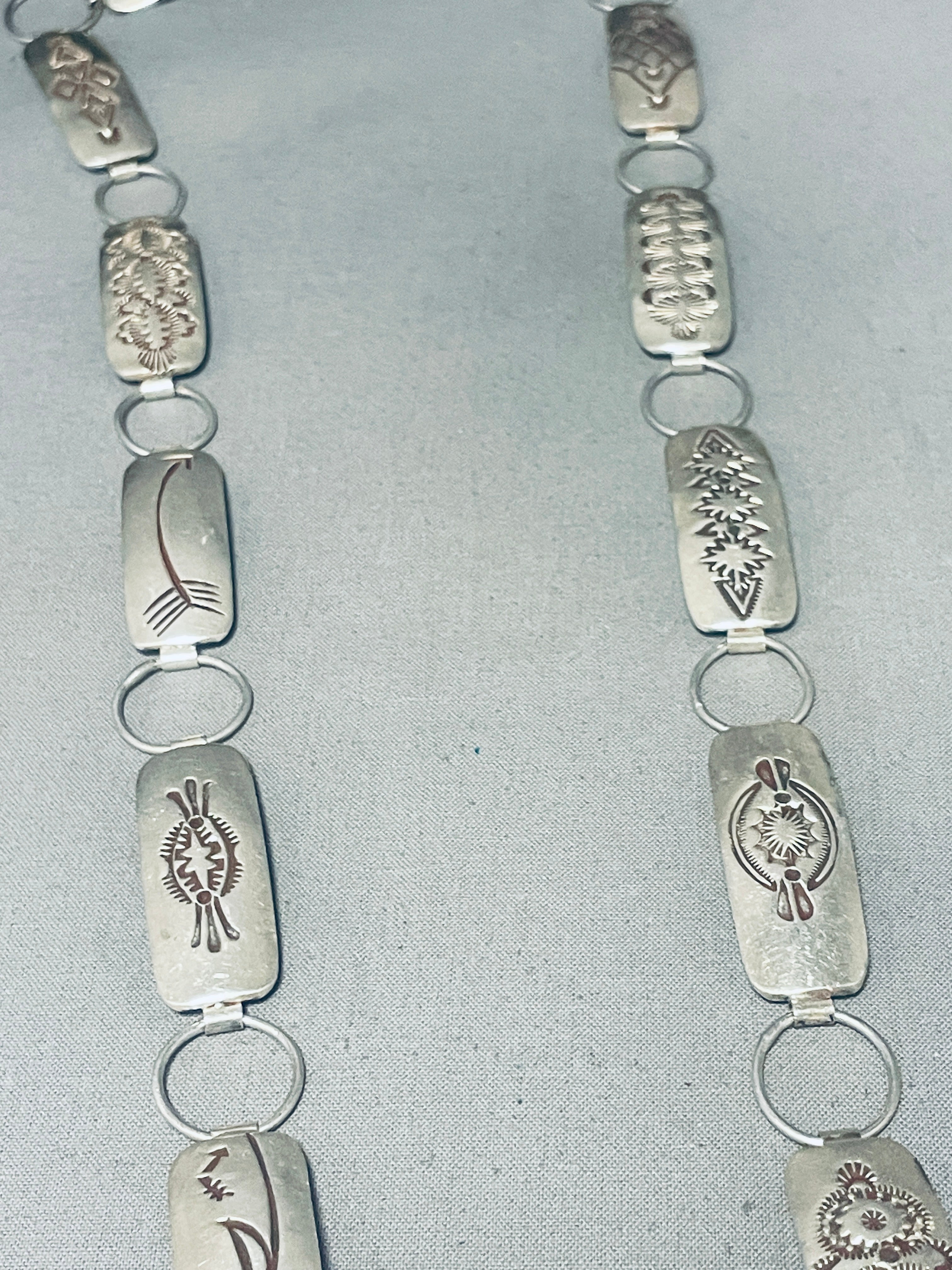 Vintage Navajo Sterling Silver Concho Belt - 170g Signed Native American Handmade Jewelry for Western Fashion & Boho Style
