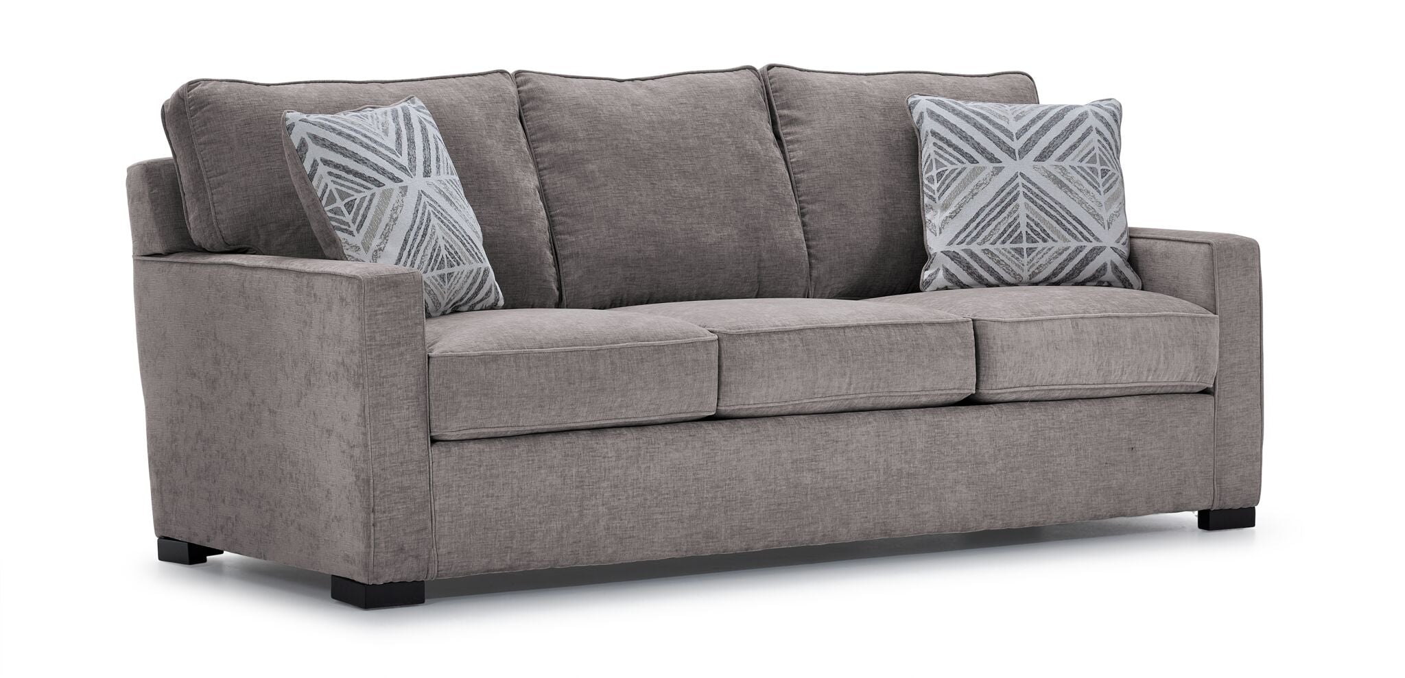 Charlotte Sofa and Loveseat Set in Smoke Gray - Modern Living Room Furniture for Small Spaces | Perfect for Apartments, Condos and Cozy Home Decor
