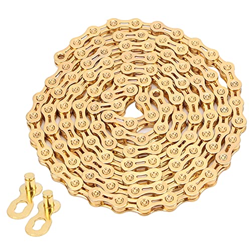 9 Speed Bicycle Chain - 116 Links High Strength Steel Derailleur Chain for 9 Speed Drivetrain | Perfect for Mountain Bikes, Road Bikes & Commuter Cycling