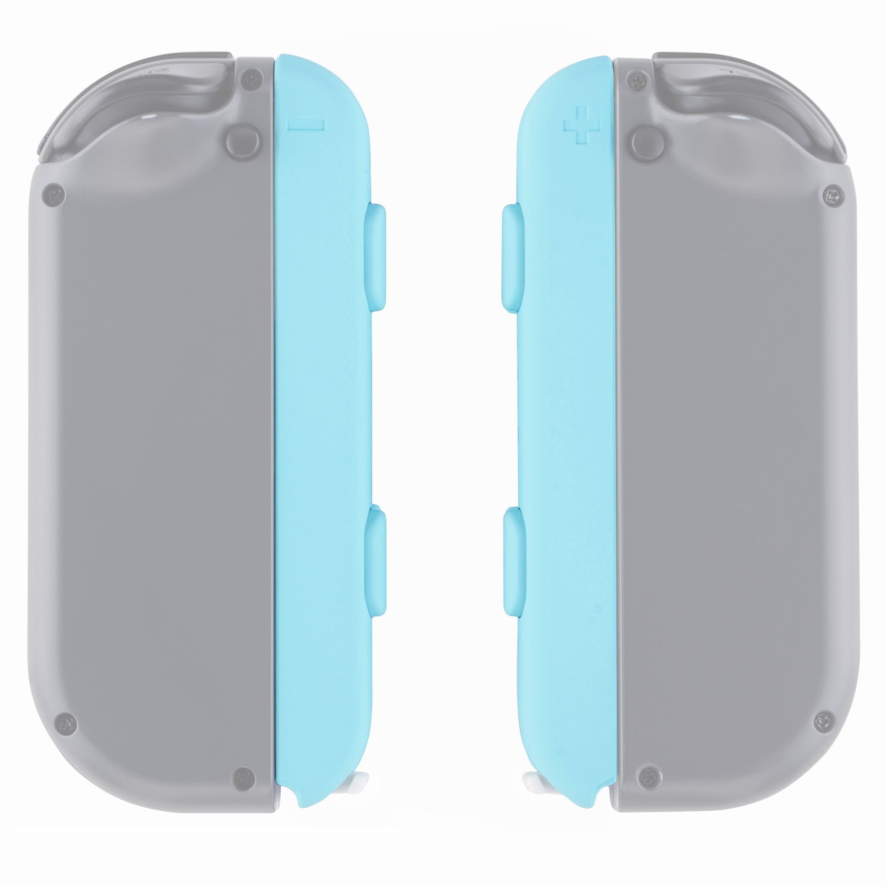 eXtremeRate 2 Pack Custom Replacement Shell for Nintendo Switch Joy-Con Straps - Heaven Blue | Durable Controller Accessories for Gaming, Travel & Home Entertainment