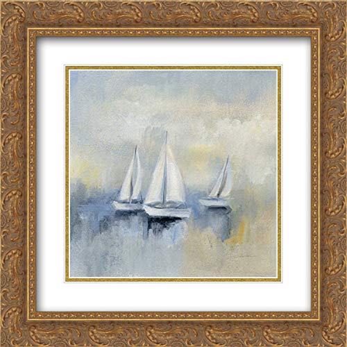 Gold Ornate Wood Frame with Double Matting