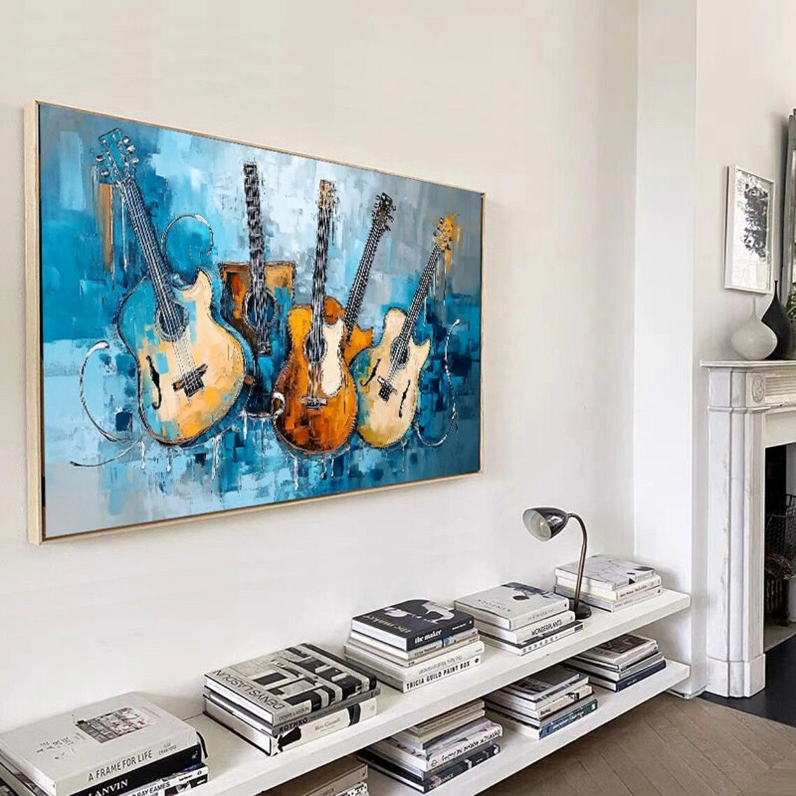 Abstract Painting #AB 311 - Modern Wall Art for Living Room, Bedroom & Office Decor - Handmade Canvas Artwork for Home & Office Interior Design