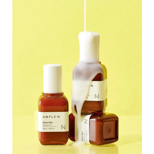 AMPLE:N Blemieshot Ampoule 50ml - Brightening & Hydrating Facial Serum for Glowing Skin | Perfect for Daily Skincare Routine & Nighttime Repair