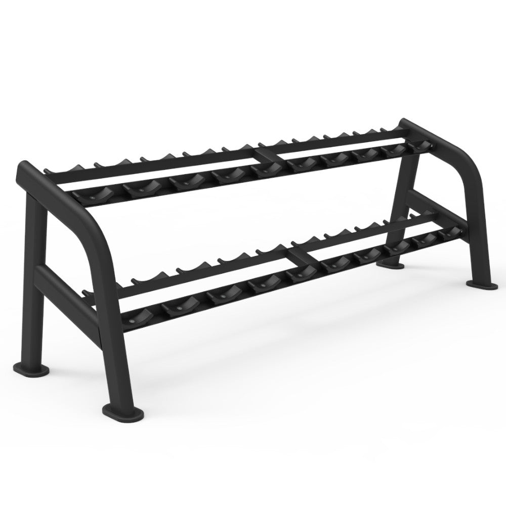 Pegasus 2S 10-Pair Dumbbell Rack - Heavy Duty Dumbbell Storage Organizer for Home Gym, Fitness Equipment & Weight Lifting Accessories - Perfect for Garage, Basement & Workout Room Organization