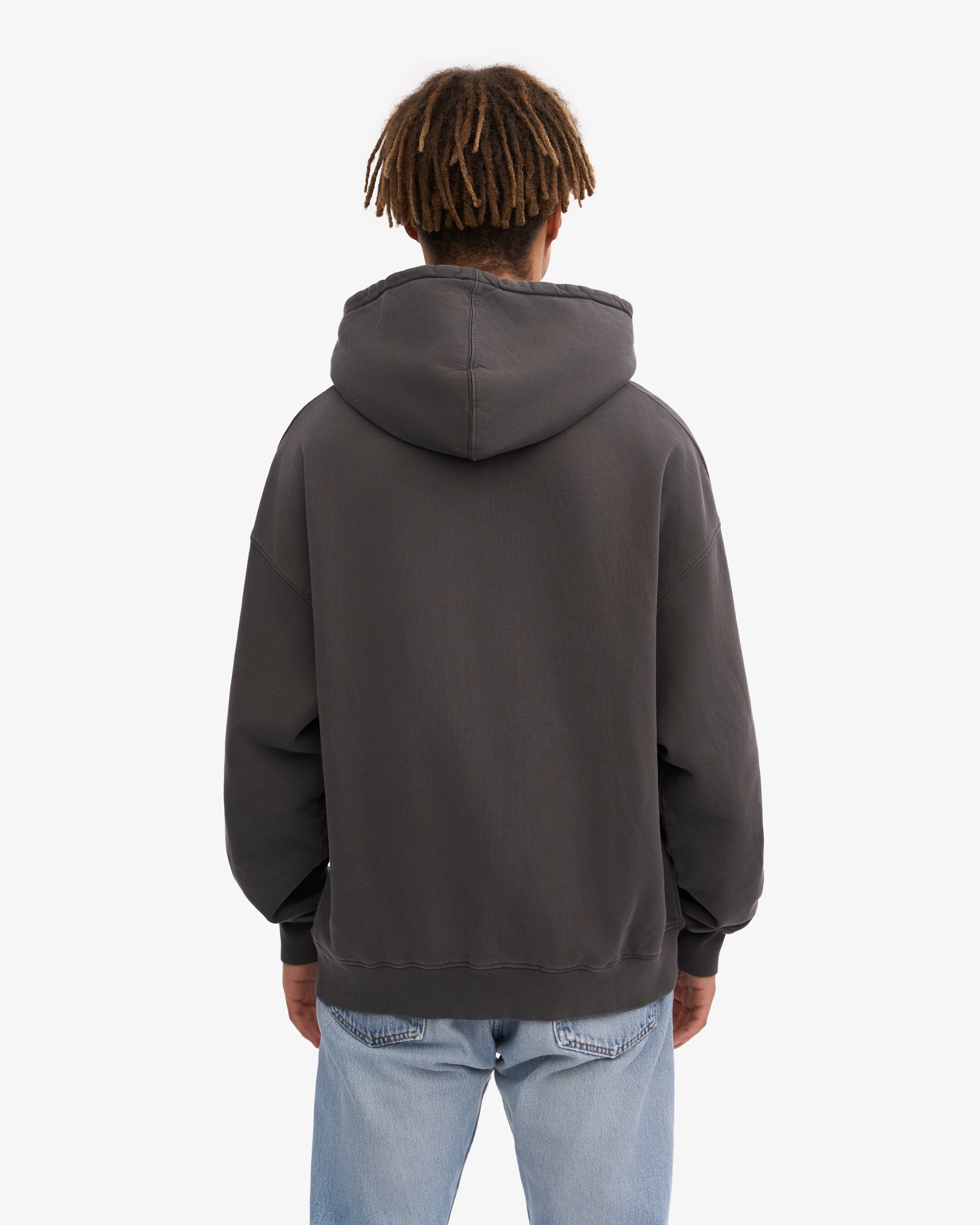 Organic Oversized Hoodie for Women & Men - Soft & Comfortable Lava Grey Pullover - Perfect for Casual Wear, Lounge & Outdoor Activities