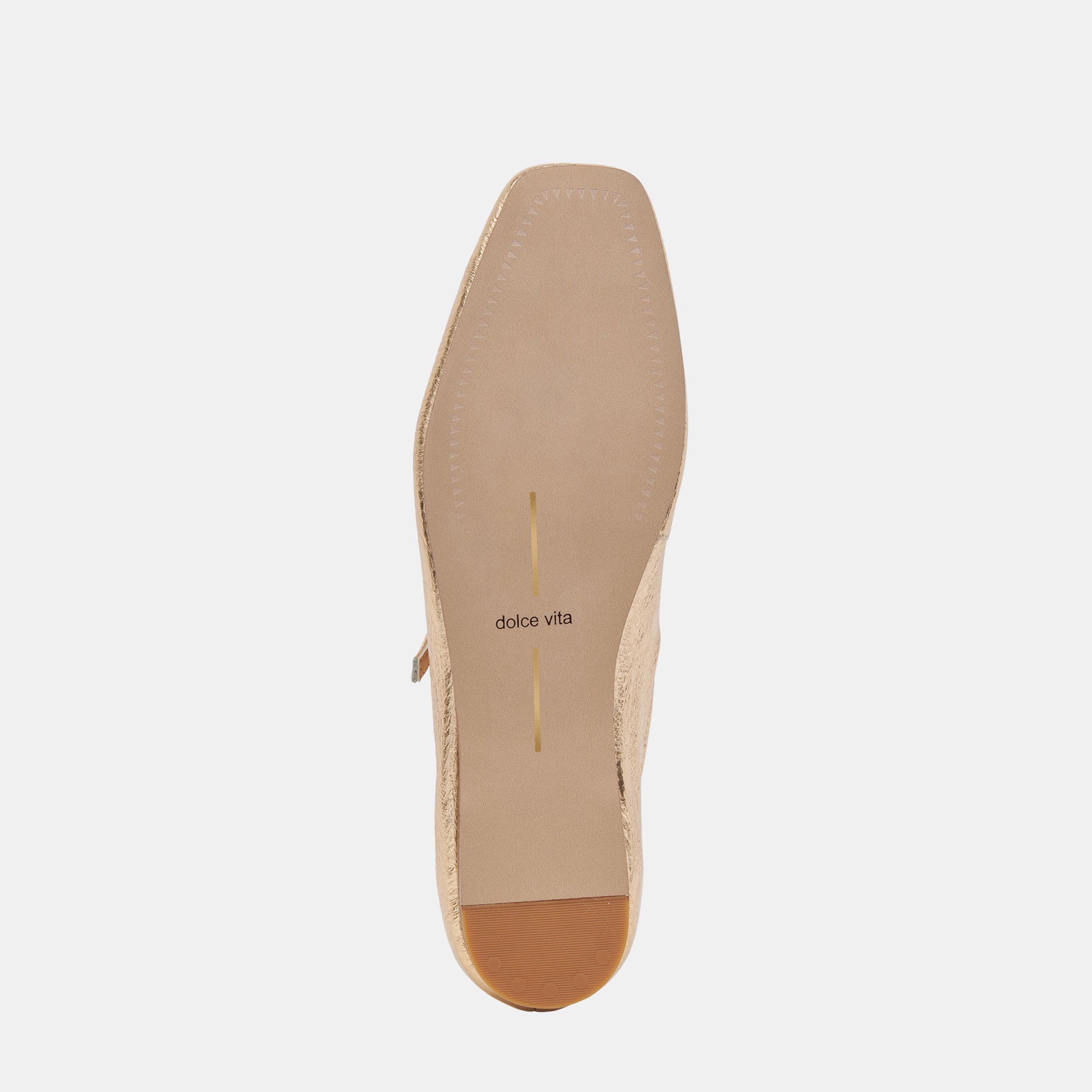 REYES Women's Wide Ballet Flats in Gold Distressed Leather - Comfortable Slip-On Shoes for Casual Wear, Office & Travel