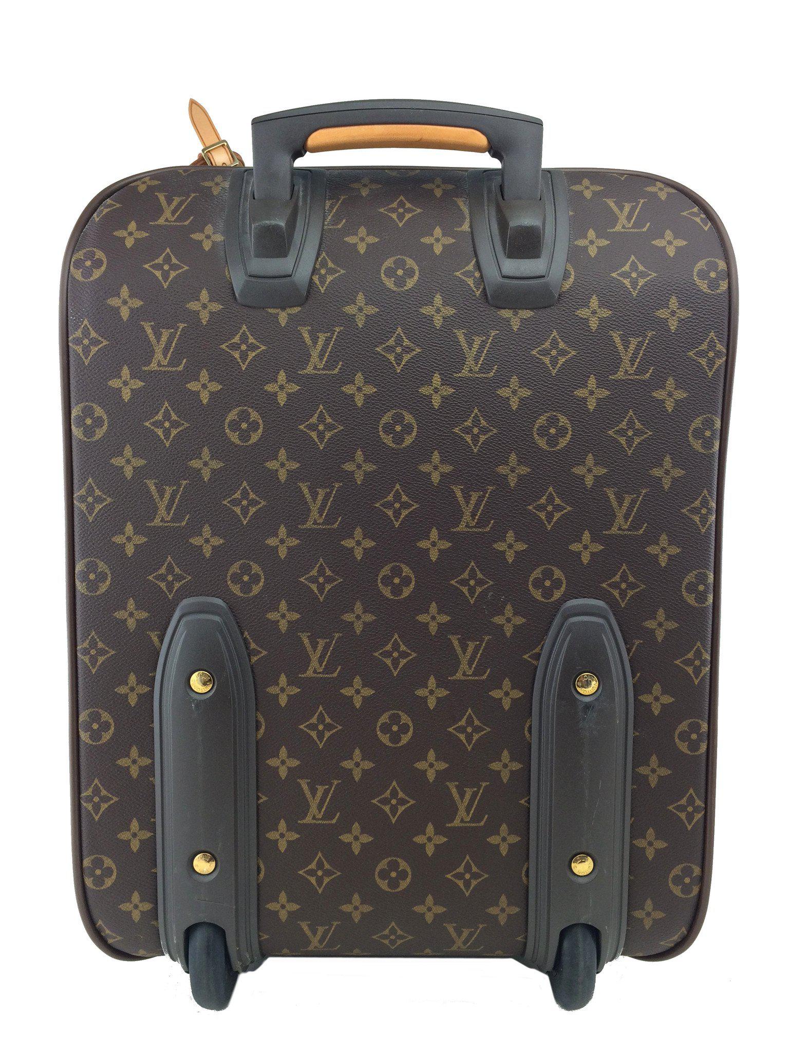 Louis Vuitton Pegase 50 Monogram Canvas Rolling Suitcase - Luxury Travel Luggage for Business Trips & Vacations - Durable Spinner Carry-On with TSA Lock