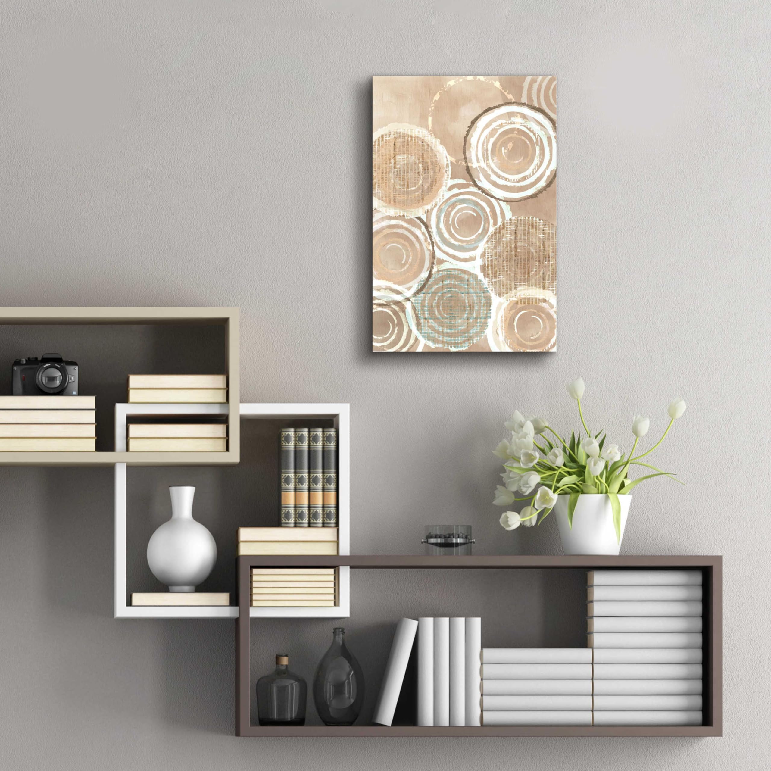 Flora Kouta Woven Baskets IV Acrylic Glass Wall Art - 16x24 Inches Modern Home Decor for Living Room, Bedroom & Office