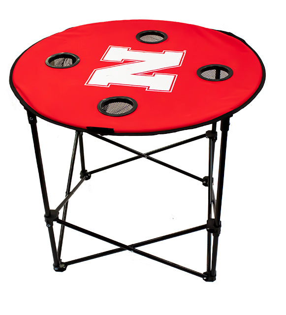 Nebraska Huskers Round Table - Official University of Nebraska Cornhuskers Fan Collectible for Home Decor, Game Room & Sports Memorabilia Display