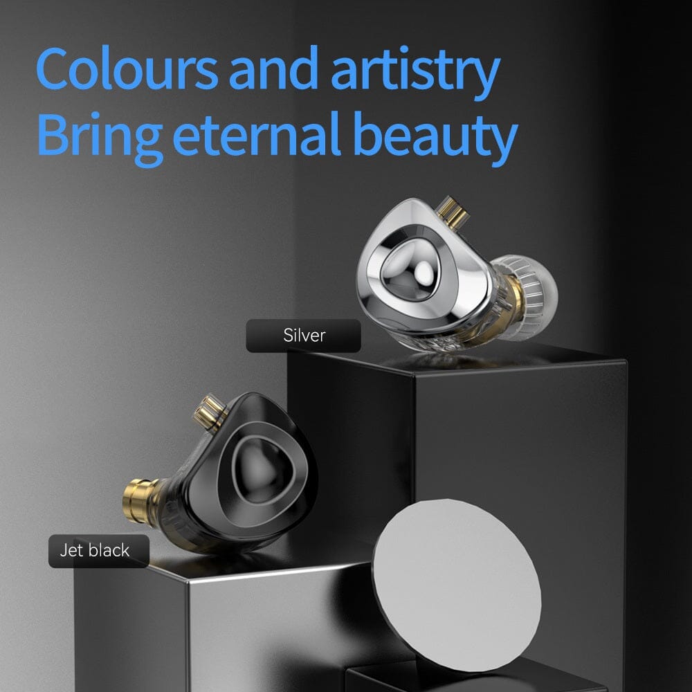 TRN MT4 High Performance Dual Dynamic HiFi In-Ear Monitors - Professional Studio Earphones for Audiophiles, Musicians & Gamers - Perfect for Recording, Mixing & Gaming Sessions