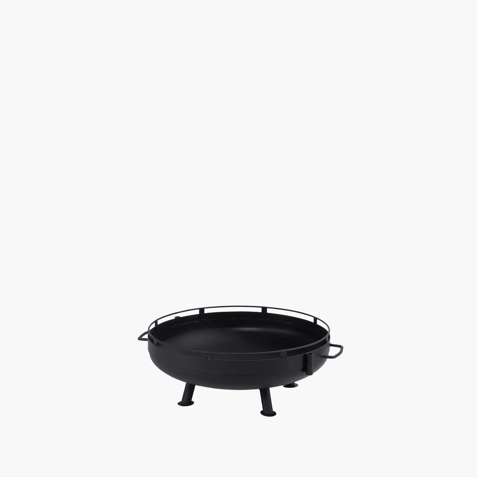 30 Inch Cowboy Fire Pit Grill for Outdoor Cooking, Camping, and Backyard BBQ – Heavy Duty Steel Fire Pit with Cooking Grate