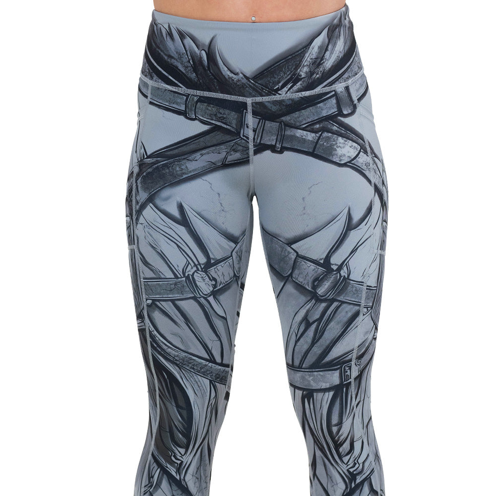 High Waist Warrior Leggings for Women - Yoga, Running & Workout - Comfortable & Stretchy Gym Leggings for Fitness & Active Lifestyle