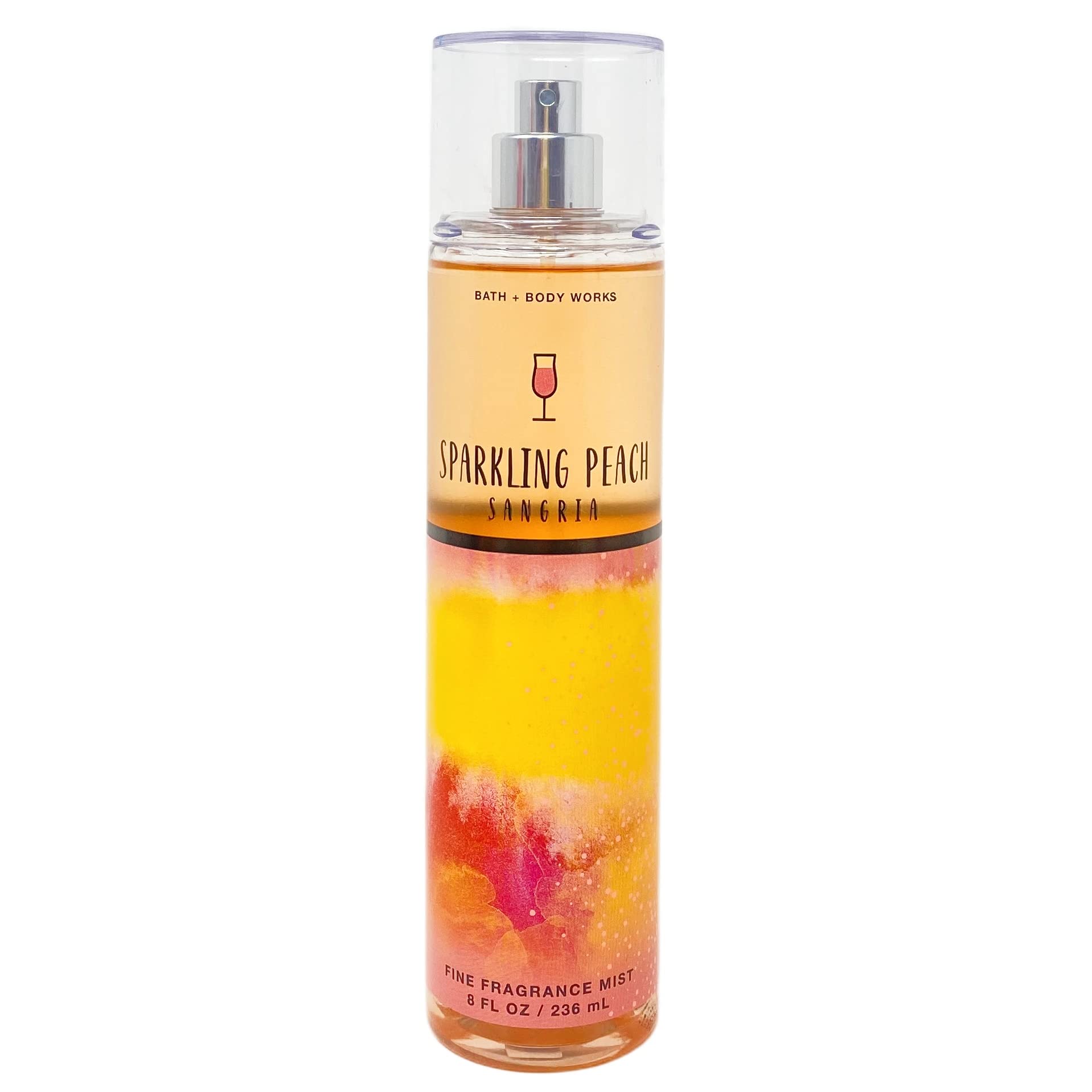 Bath & Body Works Sparkling Peach Sangria Set - 2 Piece Fragrance Mist & Body Cream Full Size - Perfect for Gifts & Self-Care Routine