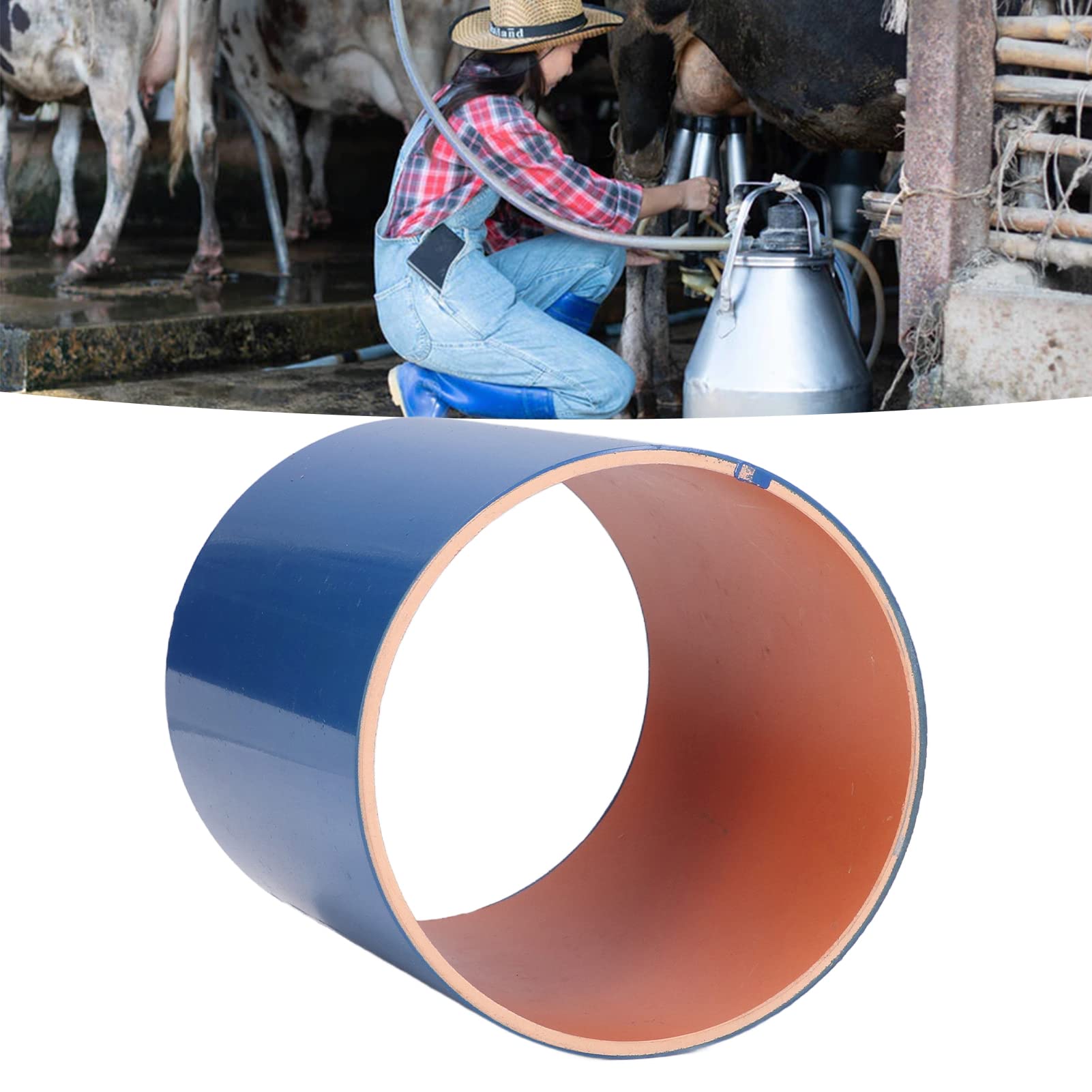 TOPINCN Piston Milking Machine Pump Shell Replacement - Durable Cow Milking Equipment Accessories for Milker Machine, Piston Cylinder & Suction Housing - Perfect for Dairy Farm Maintenance & Veterinary Use