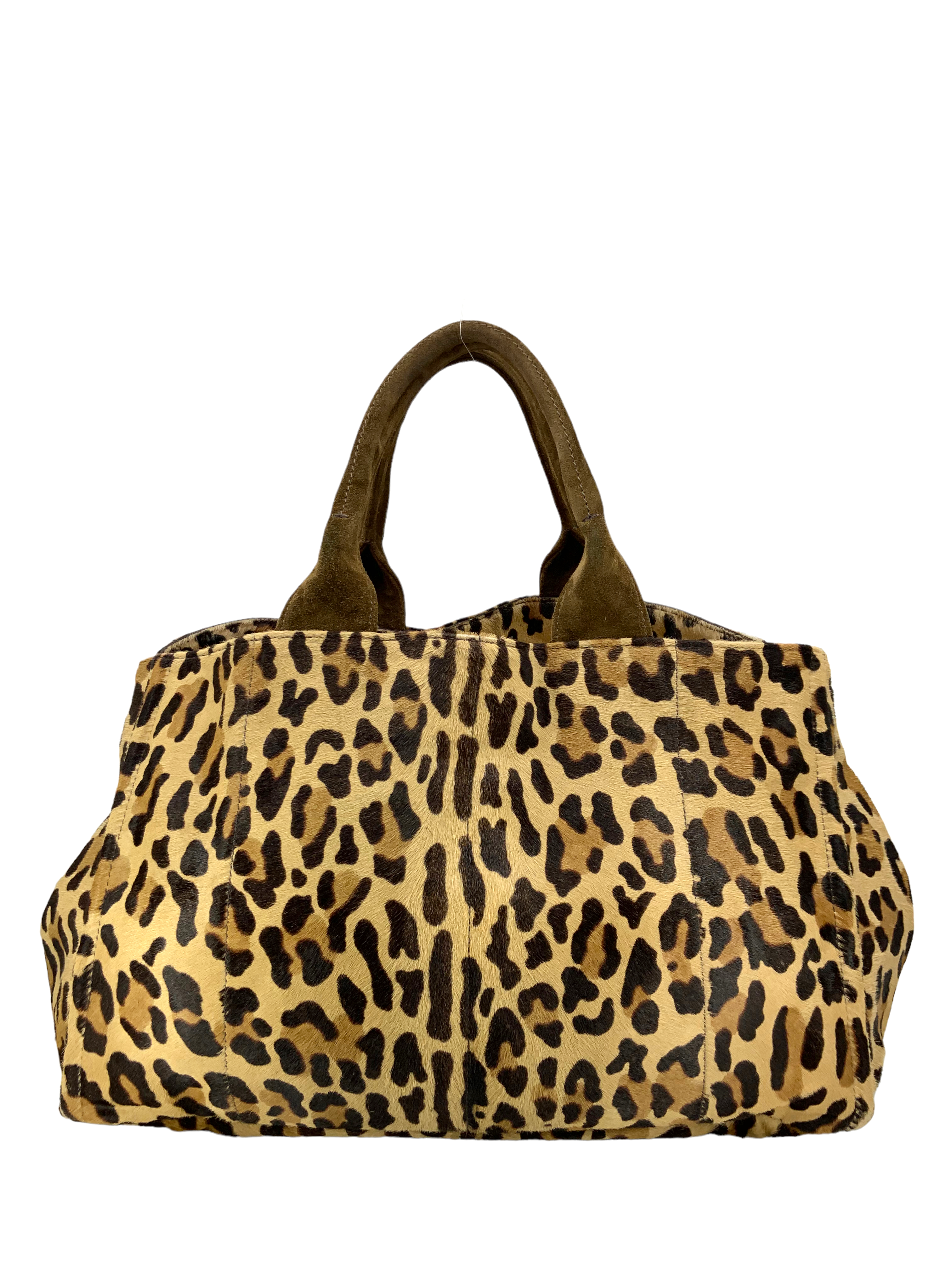 PRADA Cavallino Calf Hair Large Tote Bag for Women | Luxury Leather Handbag | Designer Shoulder Bag for Work, Travel & Everyday Use