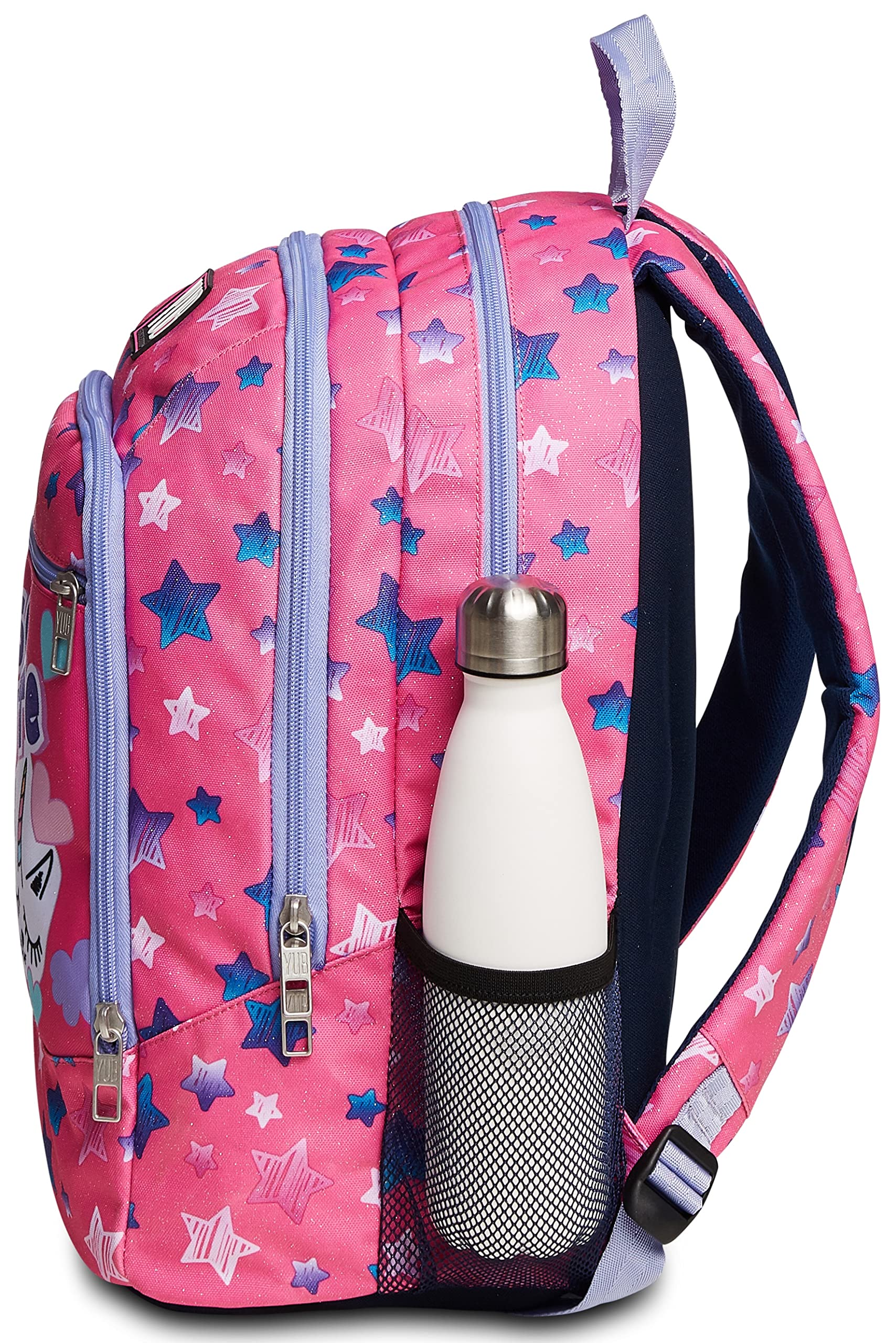 YUB Glitter Backpack for Girls - 31L School & Leisure - Pink