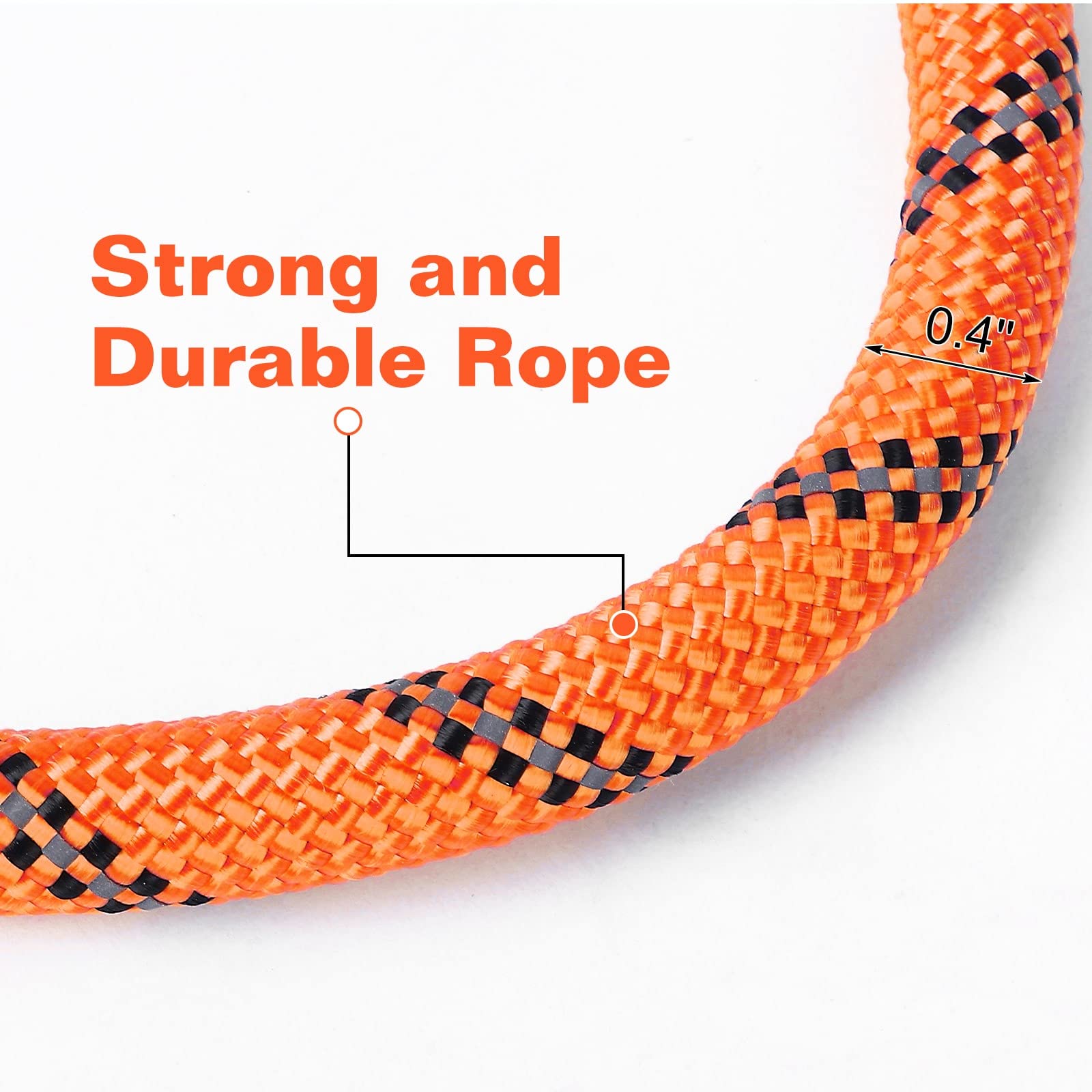 UrbanX Heavy Duty Dog Leash - 4FT Reflective Orange Leash with Padded Handle for Medium Dogs Like Dachsador | Perfect for Night Walks, Training & Outdoor Adventures