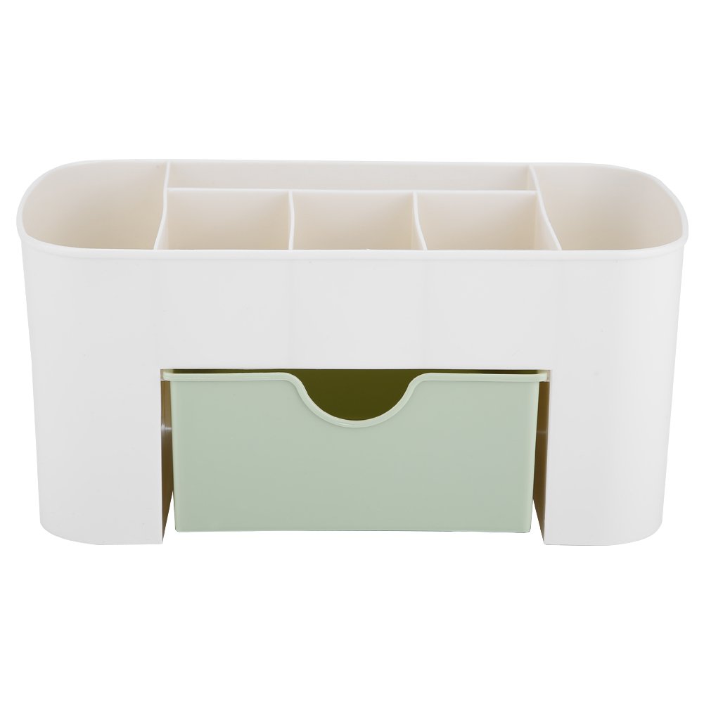 AlvinliteHome Multifunctional Drawer Organizer - Desk & Cosmetic Storage Box for Stationery, Makeup, Office & Home Use (Green) | Perfect for Bedroom, Bathroom & Workspace Organization