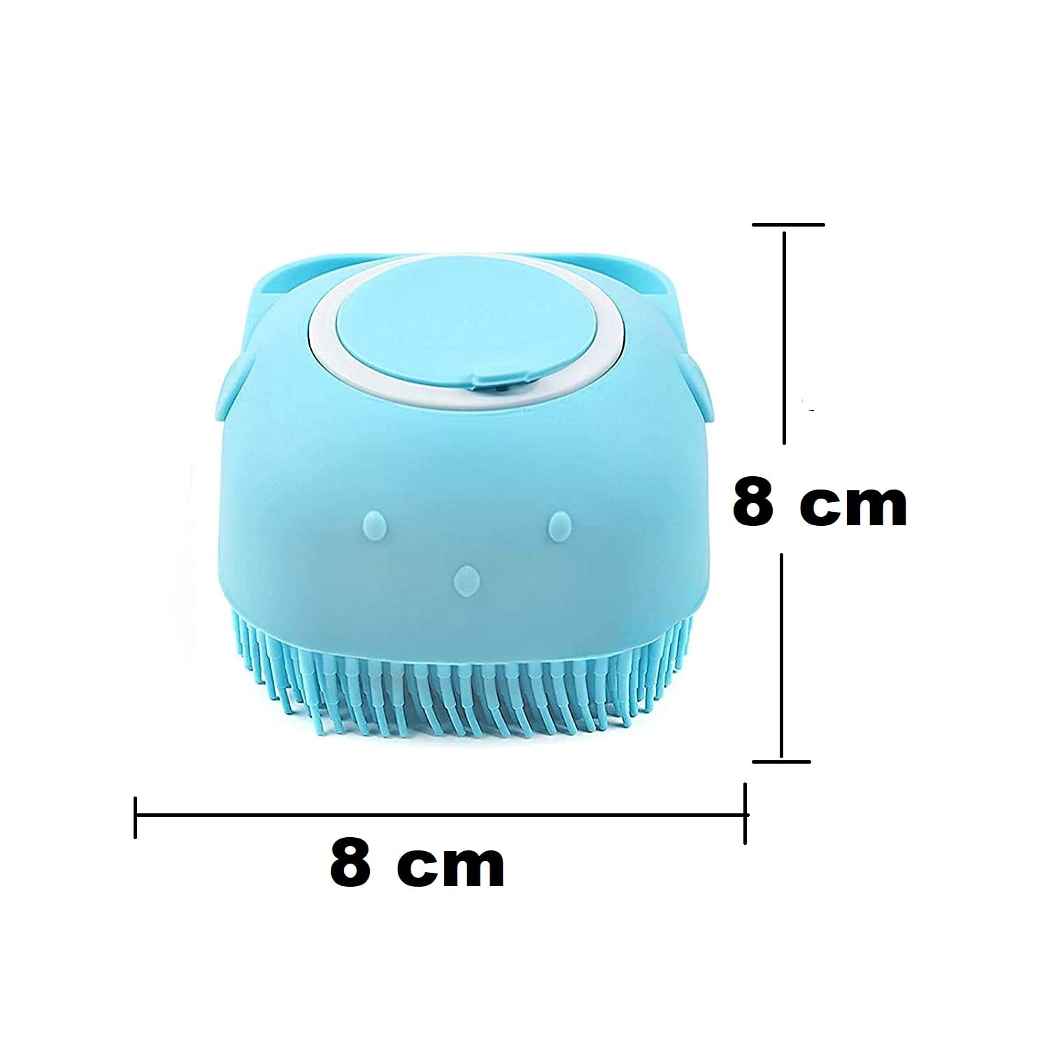 VATSAL Silicone Bath Brush with Shampoo Dispenser - Exfoliating Body Scrubber for Deep Cleaning & Gentle Massage - Shower Brush for Men, Women & Kids - Multicolor - Perfect for Sensitive Skin & Spa-Like Shower Experience