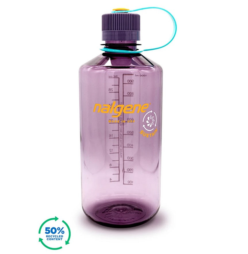 Nalgene 32oz Narrow Mouth Water Bottle - BPA Free, Leak Proof & Durable for Hiking, Camping & Outdoor Adventures | Sustainable & Eco-Friendly