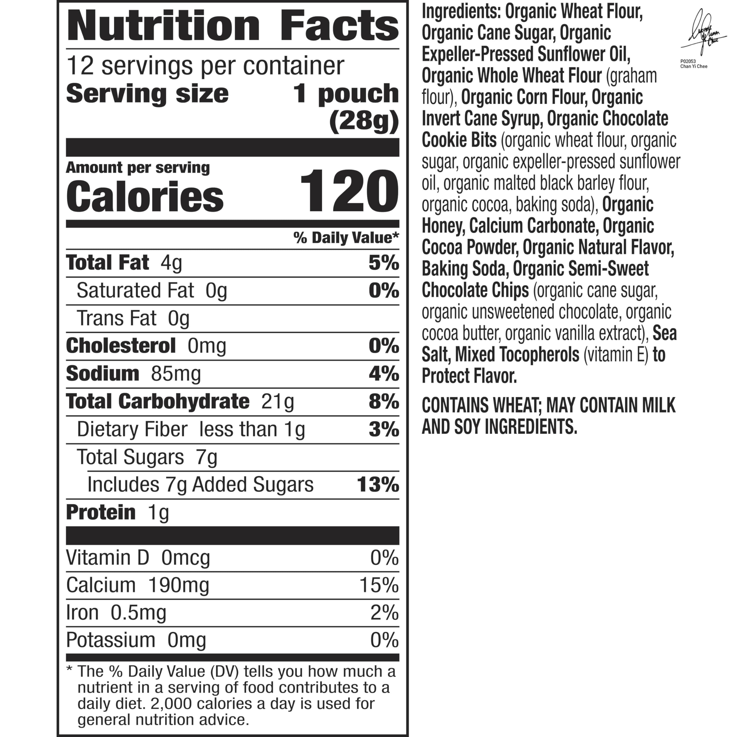Annie's Organic Bunny Grahams Snacks - Chocolate Chip, Chocolate & Honey Flavors, 12 Pouches (12 oz Each), Pack of 4 | Healthy Baked Graham Crackers for Kids Lunch, School Snacks & On-the-Go Treats