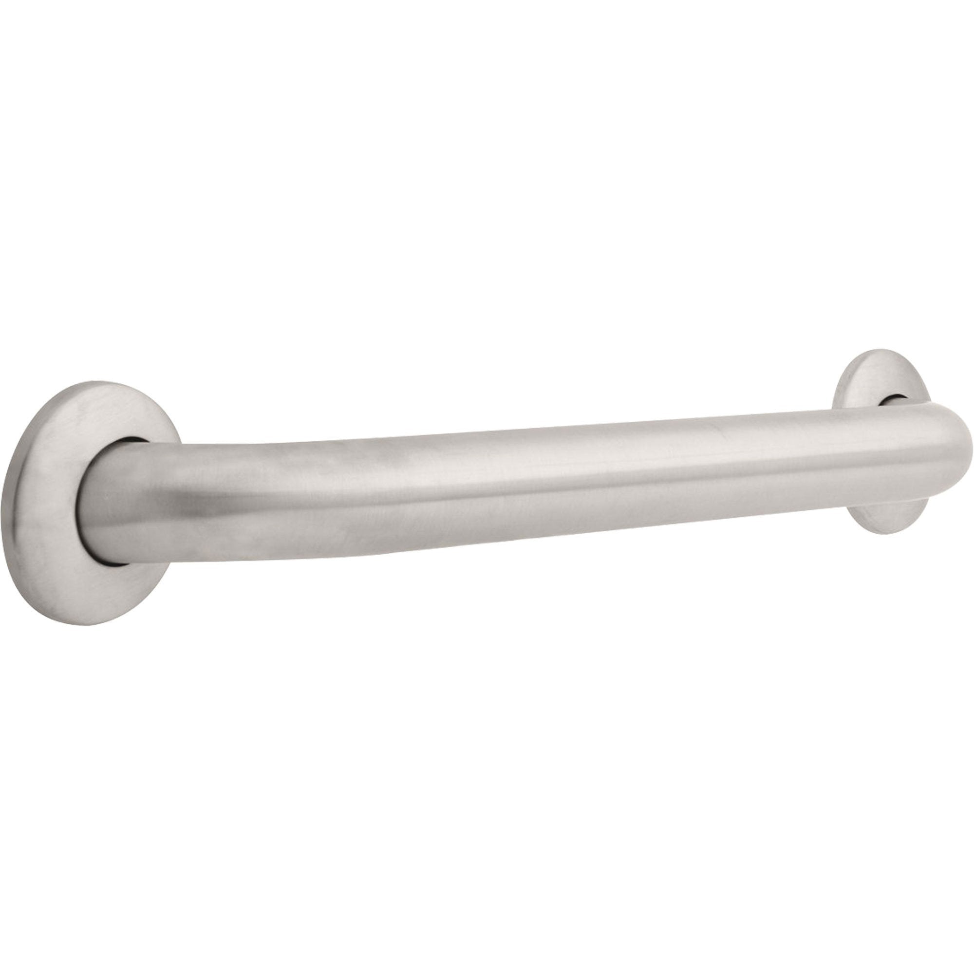Delta ADA Compliant 1.5 x 18 Inch Stainless Steel Concealed Mounting Grab Bar (Model 567675) - Bathroom Safety Handrail for Showers & Toilets