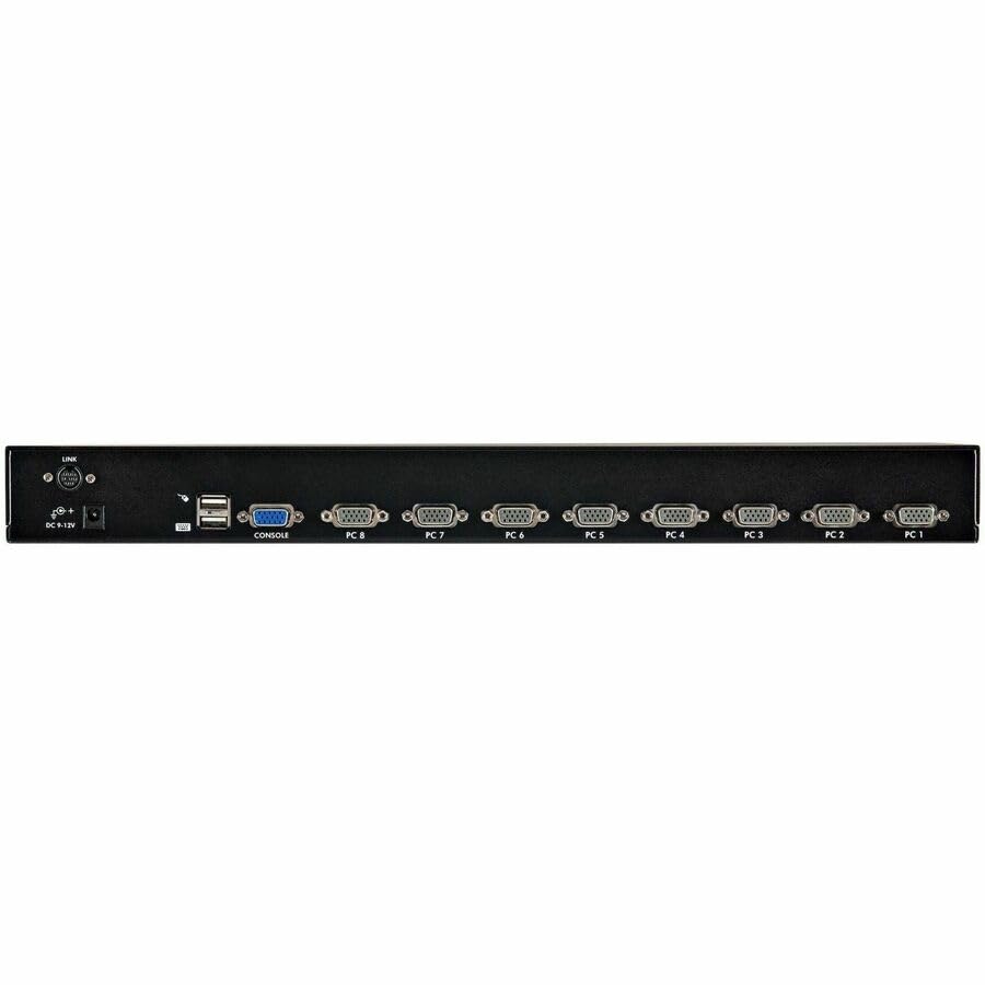 StarTech.com 8 Port 1U Rackmount USB KVM Switch Kit with OSD, Cables & VGA Support - TAA Compliant (SV831DUSBUK) for Server Rooms, Data Centers & IT Management