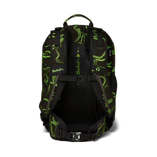 Satch Air Green Supreme - Premium Lightweight Backpack for Travel, Work & School - Durable Water-Resistant Laptop Bag with USB Charging Port - Perfect for Commuting, Hiking & Daily Use