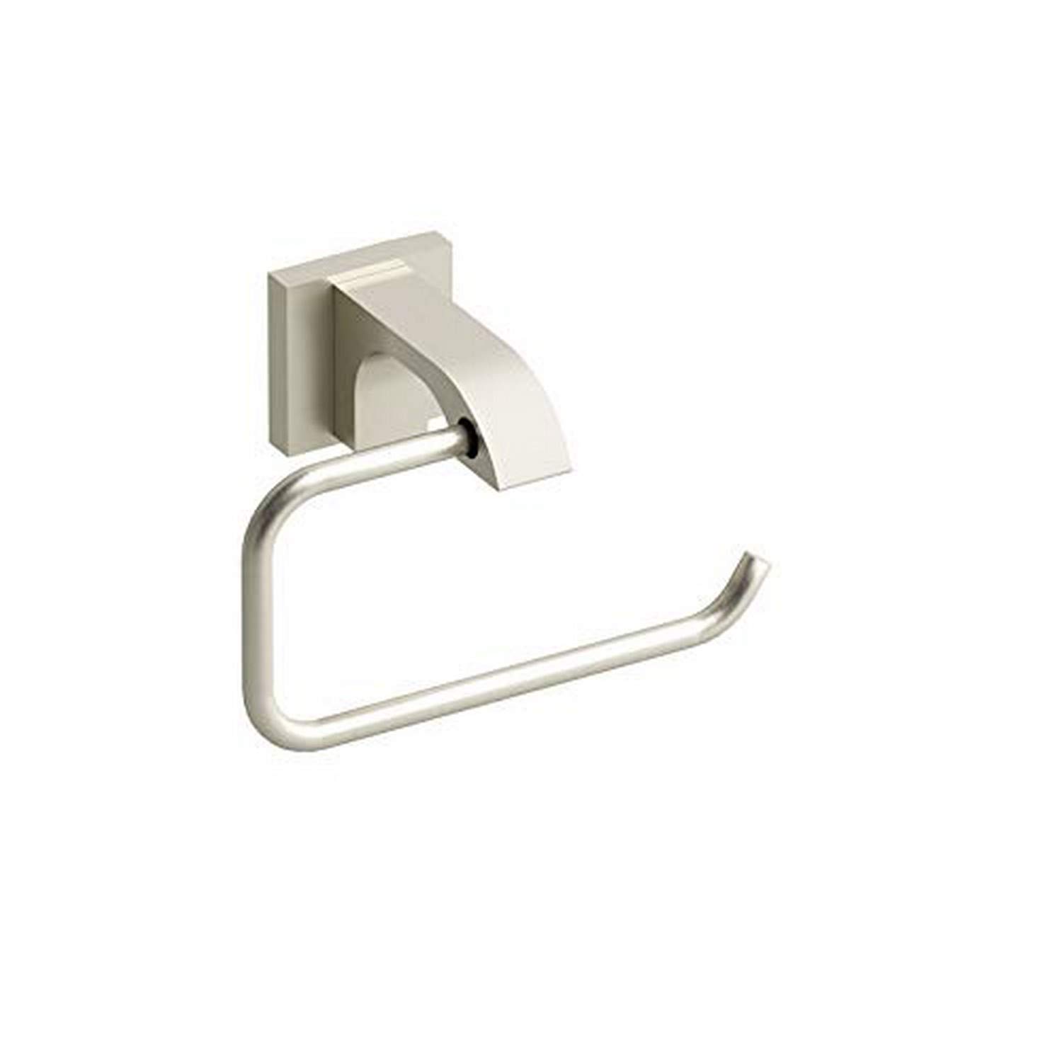 Riobel ZO3BN Stainless Steel Paper Holder - Modern Bathroom Tissue Dispenser for Home & Office (BN Finish) | Perfect for Restrooms, Kitchens, and Commercial Spaces