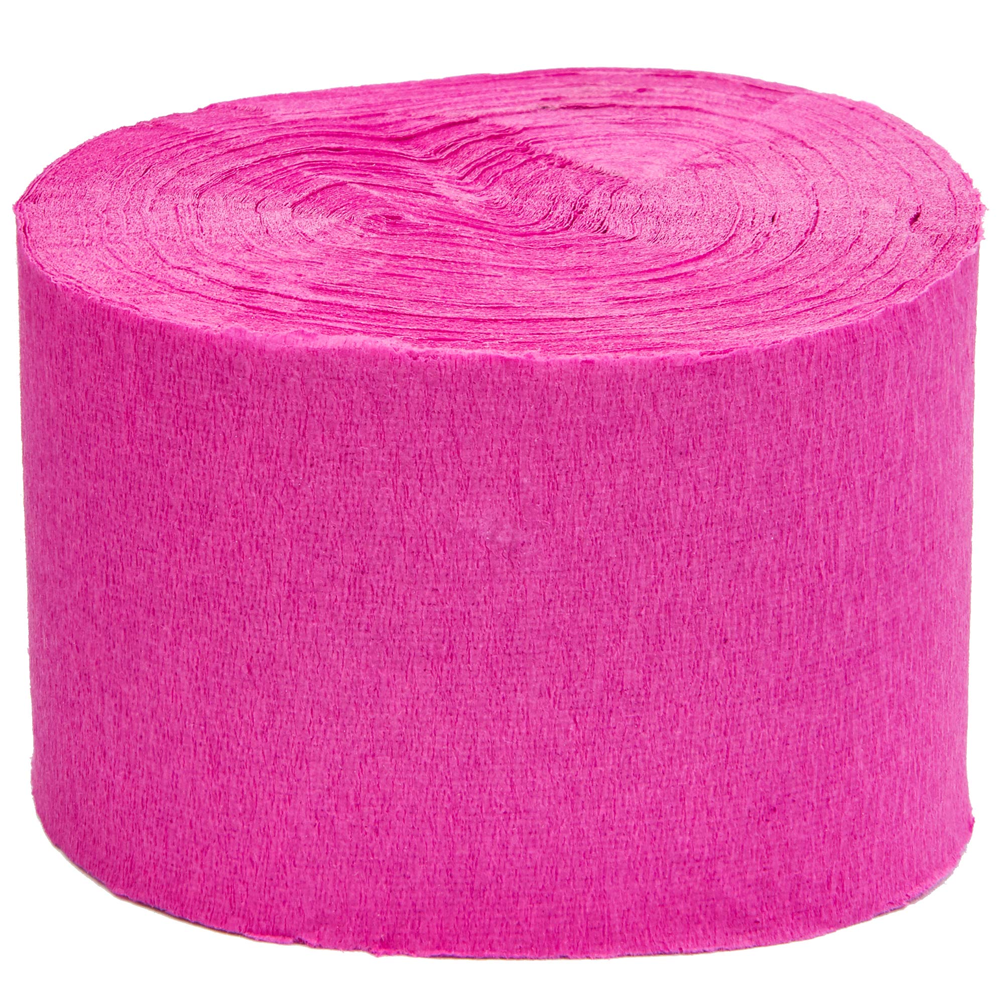 Juvale 79 Feet Hot Pink Crepe Paper Party Streamers with Balloons (17 Pack) - Perfect for Birthday Decorations, Baby Showers & Wedding Party Supplies