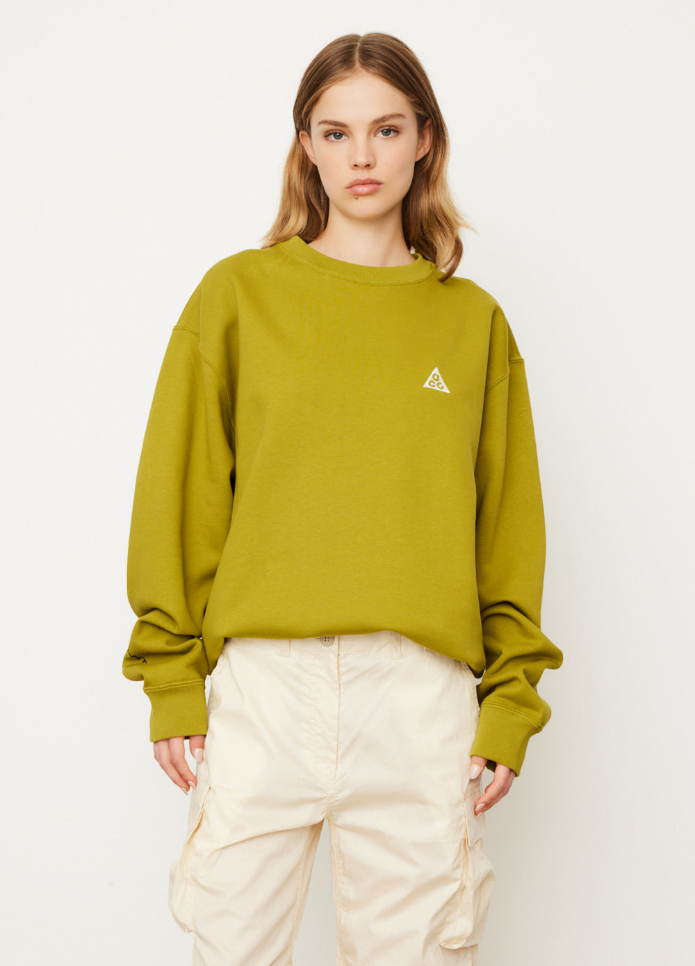 ACG Therma FIT Crewneck Fleece Sweatshirt - Warm & Comfortable Men's Pullover for Outdoor Activities, Hiking & Winter Sports