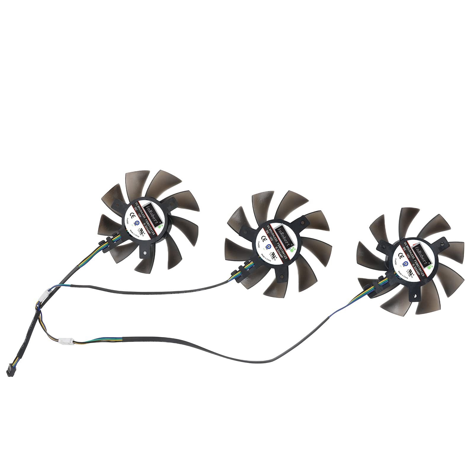 inRobert 75mm FD8015H12S VII Replacement Cooling Fan for AMD Radeon VII GPU - High Performance Graphics Card Fan for PC Gaming, Mining & Video Editing Workstations