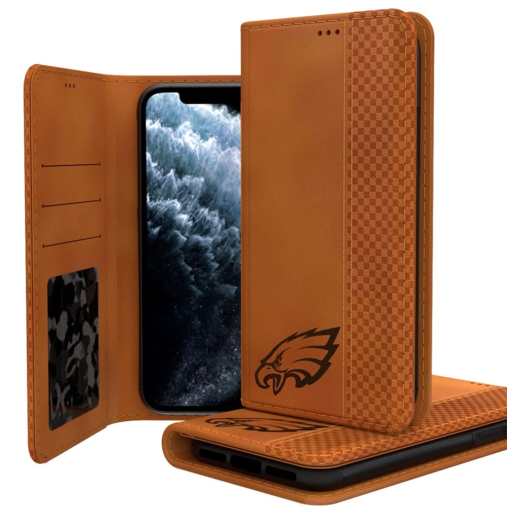 Philadelphia Eagles iPhone Folio Case - Premium Wallet Phone Cover for iPhone 15/14/13/12 Pro Max with Card Slots & Kickstand | Perfect for Eagles Fans, Game Days & Everyday Use